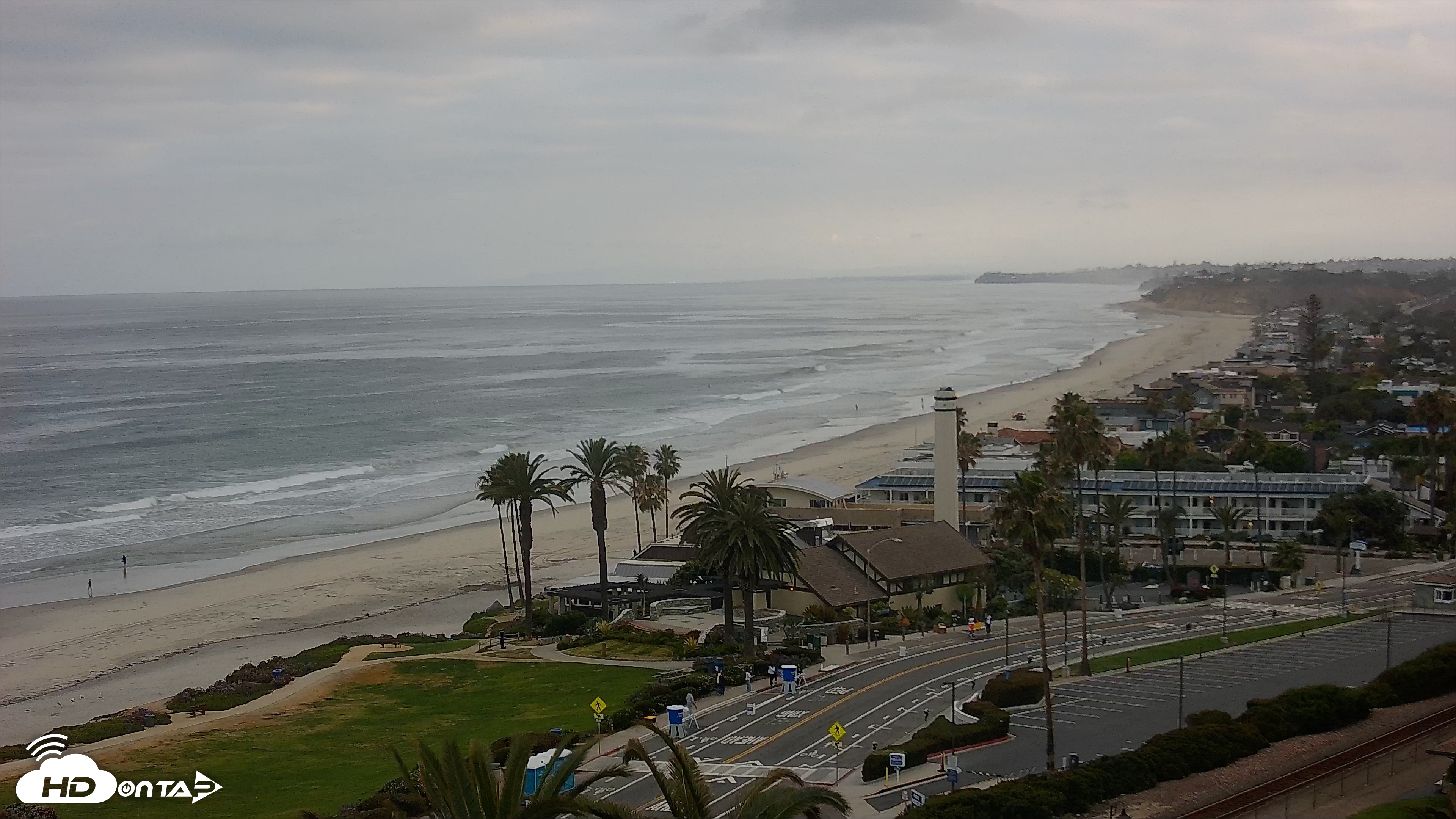 Snapshot of Del Mar Beach Overlook Live Webcam taken May 16, 2026, 6:42am PDT