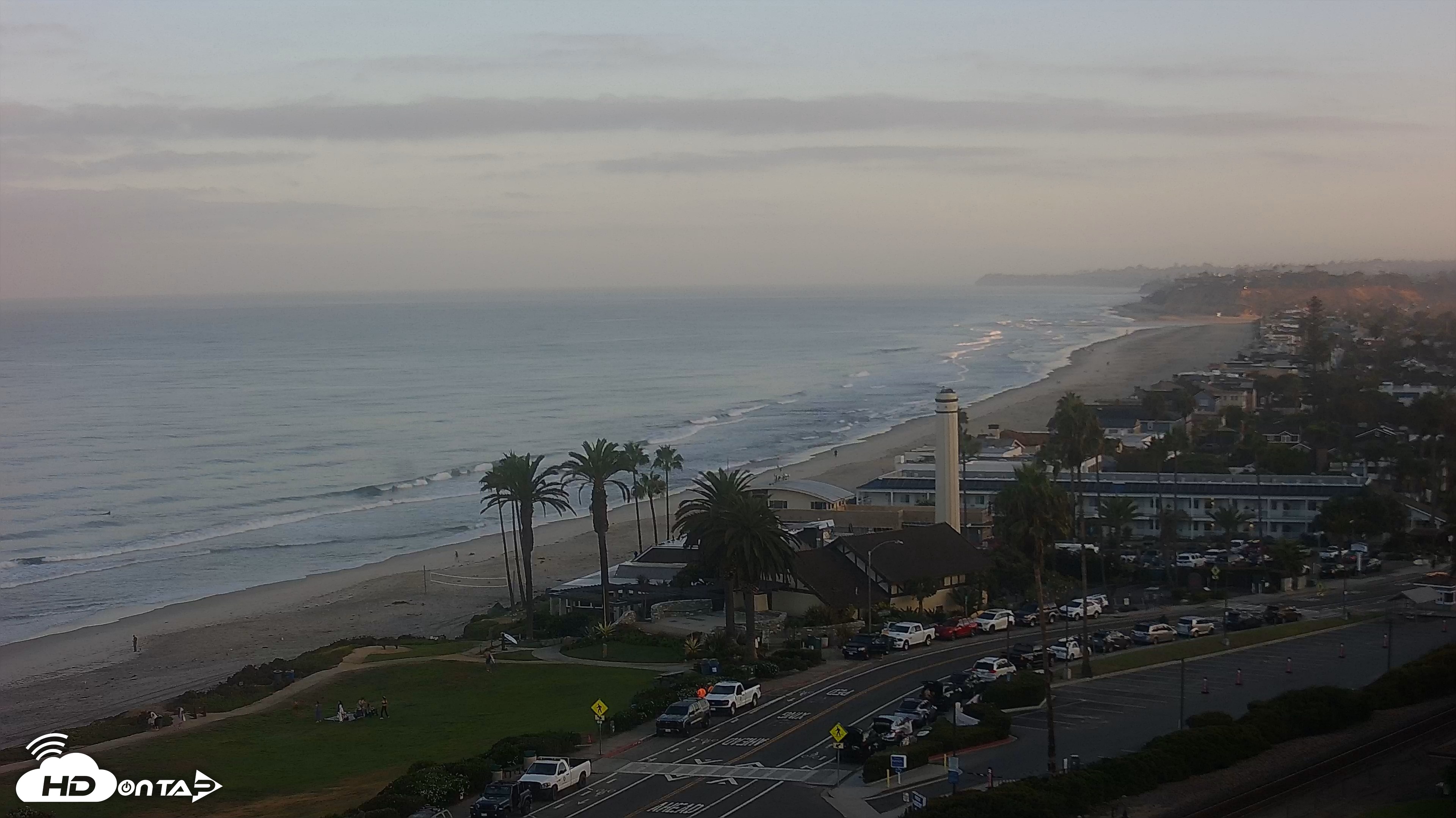 Snapshot of Del Mar Beach Overlook Live Webcam taken Sep 1, 2026, 6:47am PDT