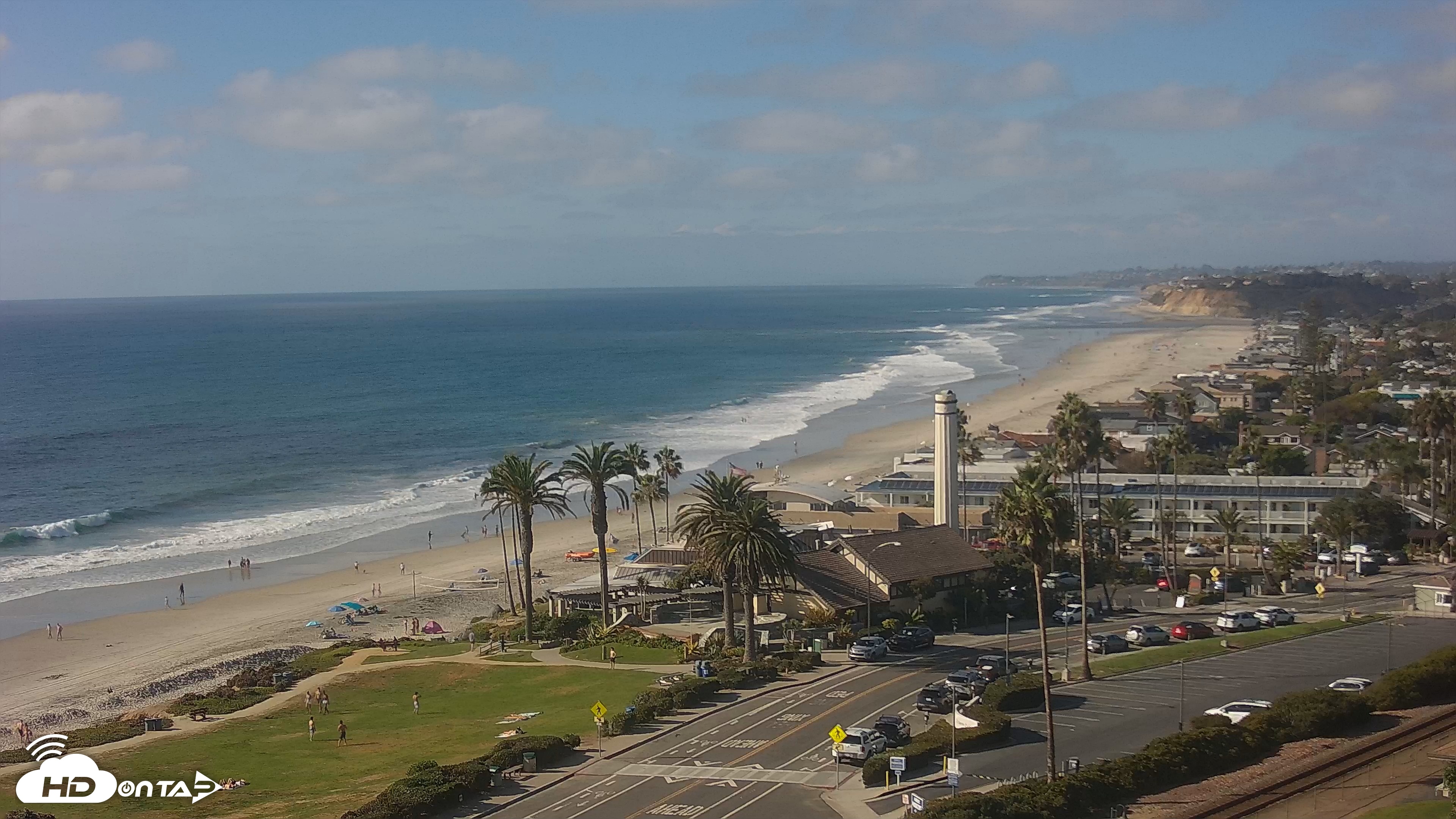 Snapshot of Del Mar Beach Overlook Live Webcam taken Sep 28, 2026, 4:04pm PDT