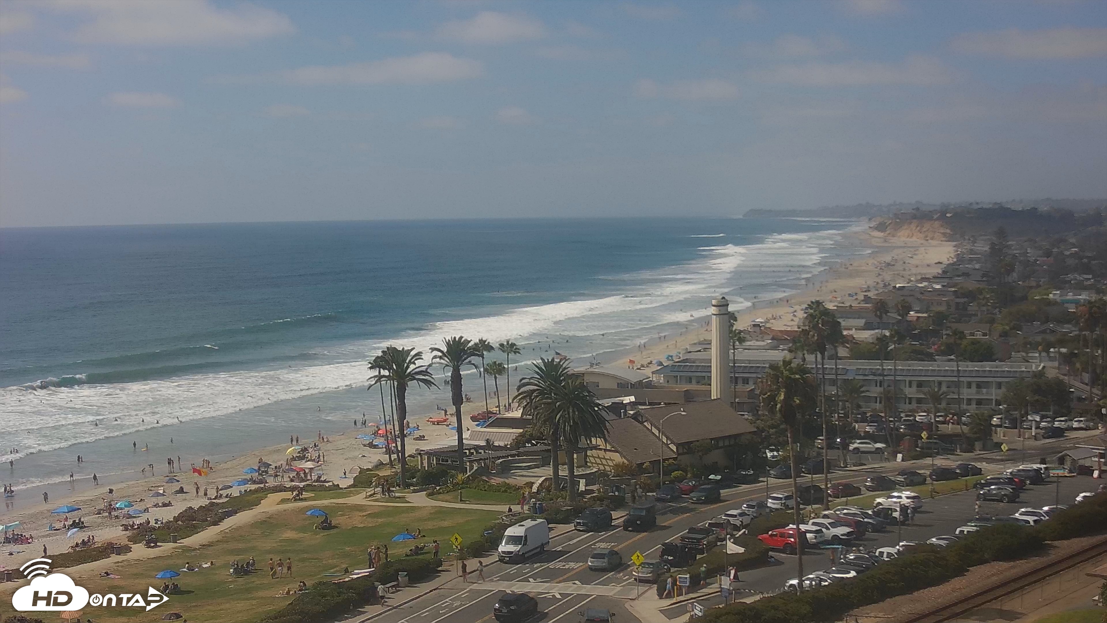 Snapshot of Del Mar Beach Overlook Live Webcam taken Jul 29, 2026, 3:56pm PDT