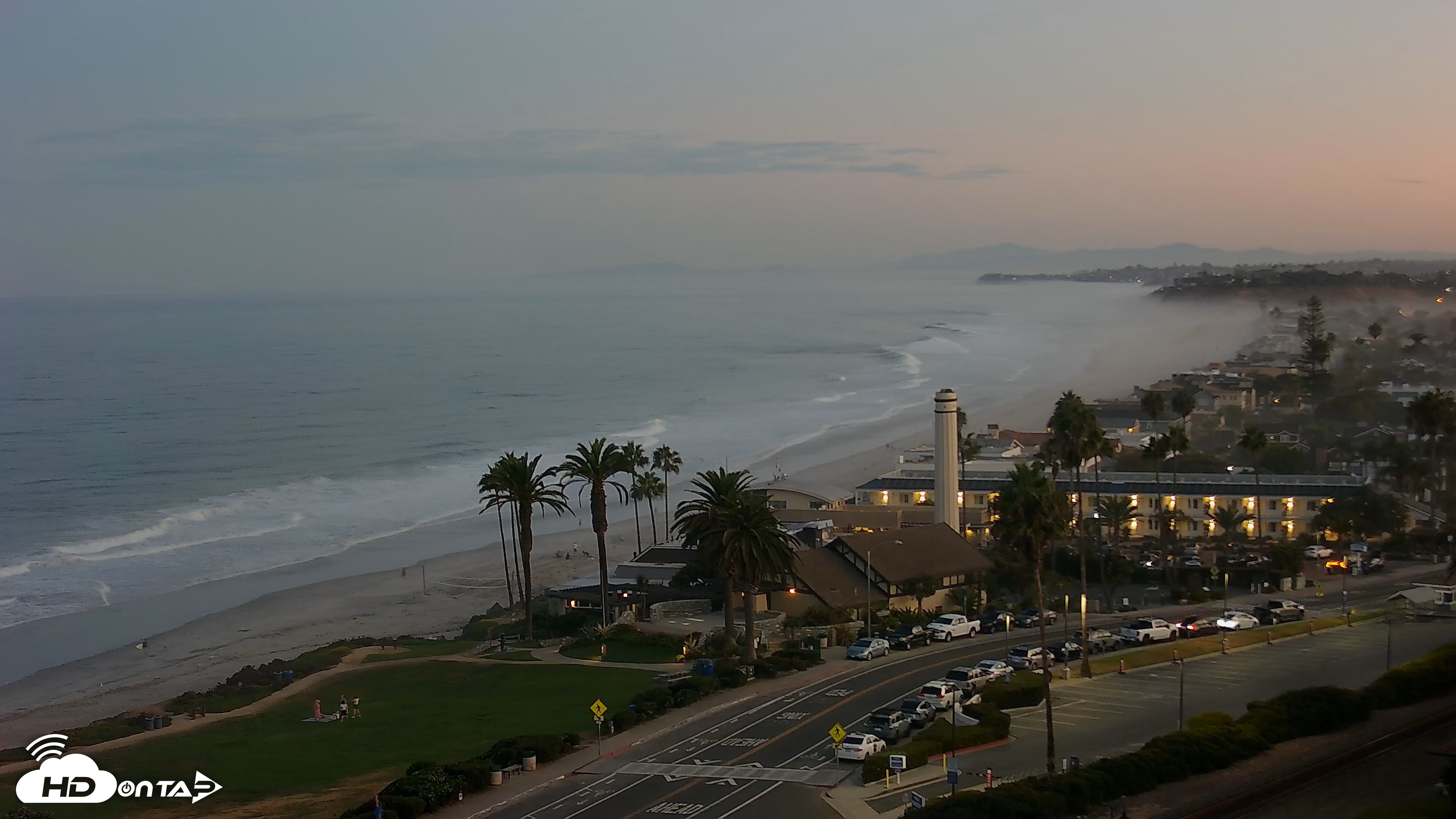 Snapshot of Del Mar Beach Overlook Live Webcam taken Sep 9, 2026, 6:15am PDT
