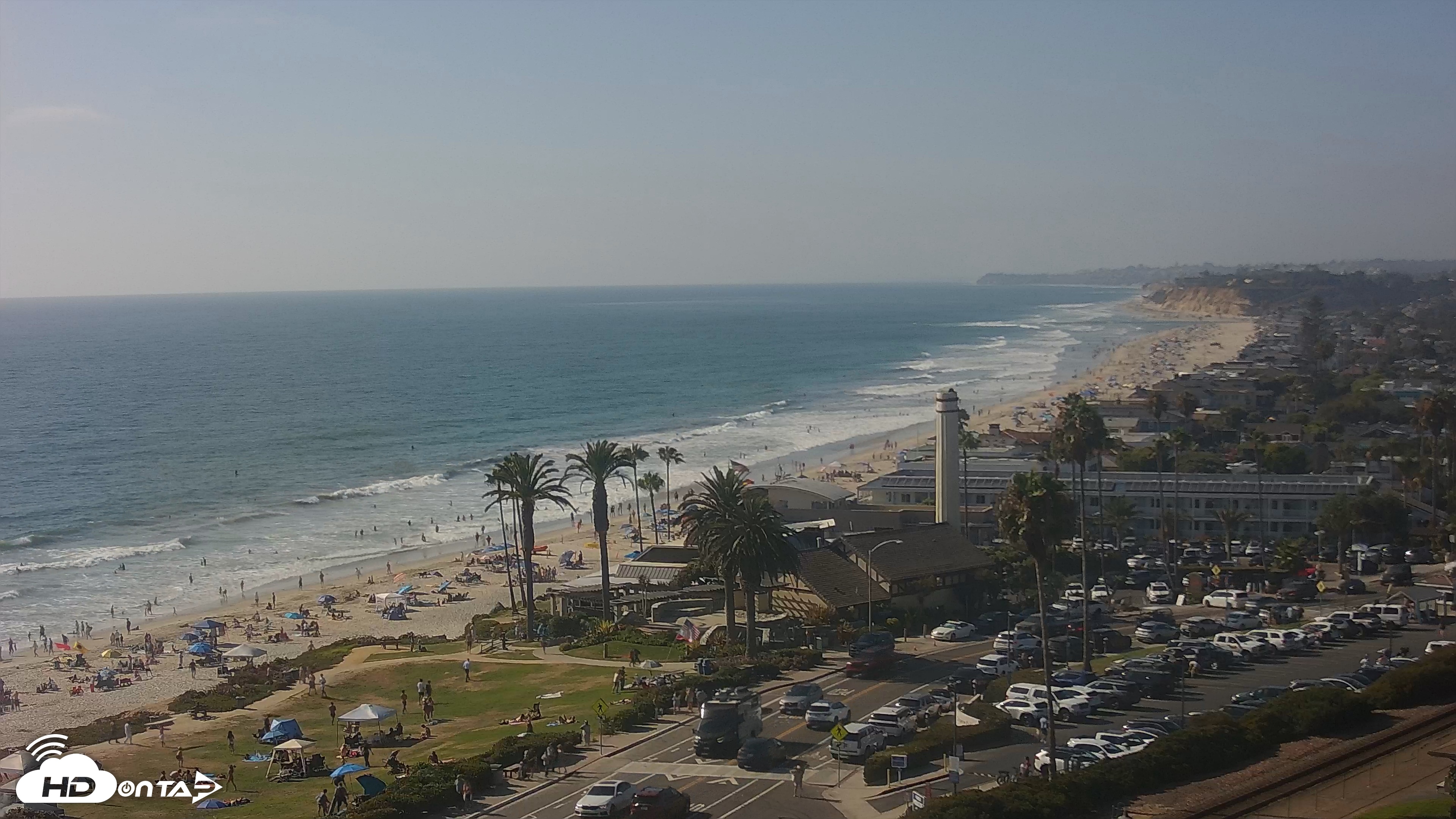Snapshot of Del Mar Beach Overlook Live Webcam taken Jul 19, 2026, 5:02pm PDT