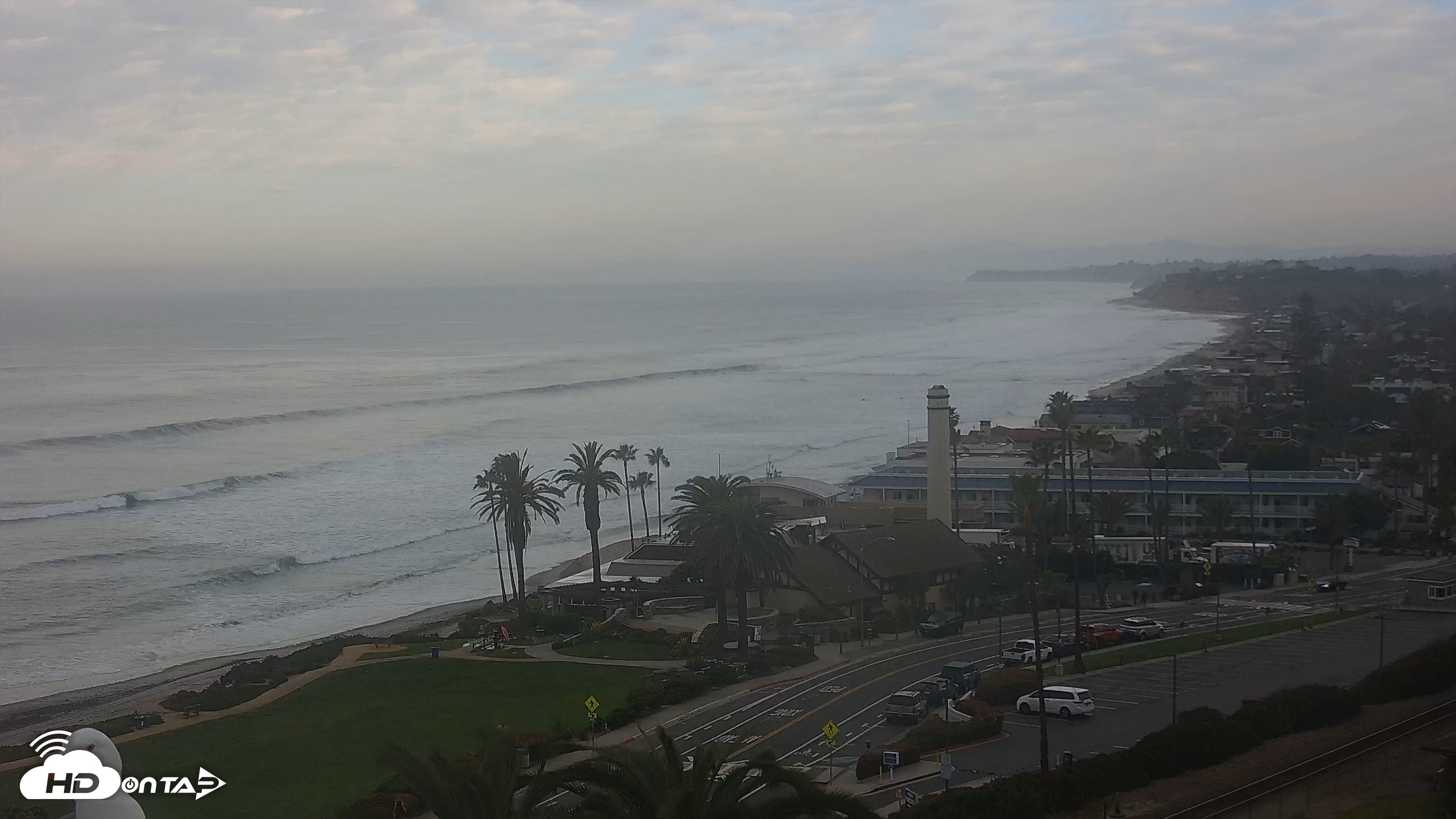 Snapshot of Del Mar Beach Overlook Live Webcam taken Feb 28, 2025, 7:24am PST