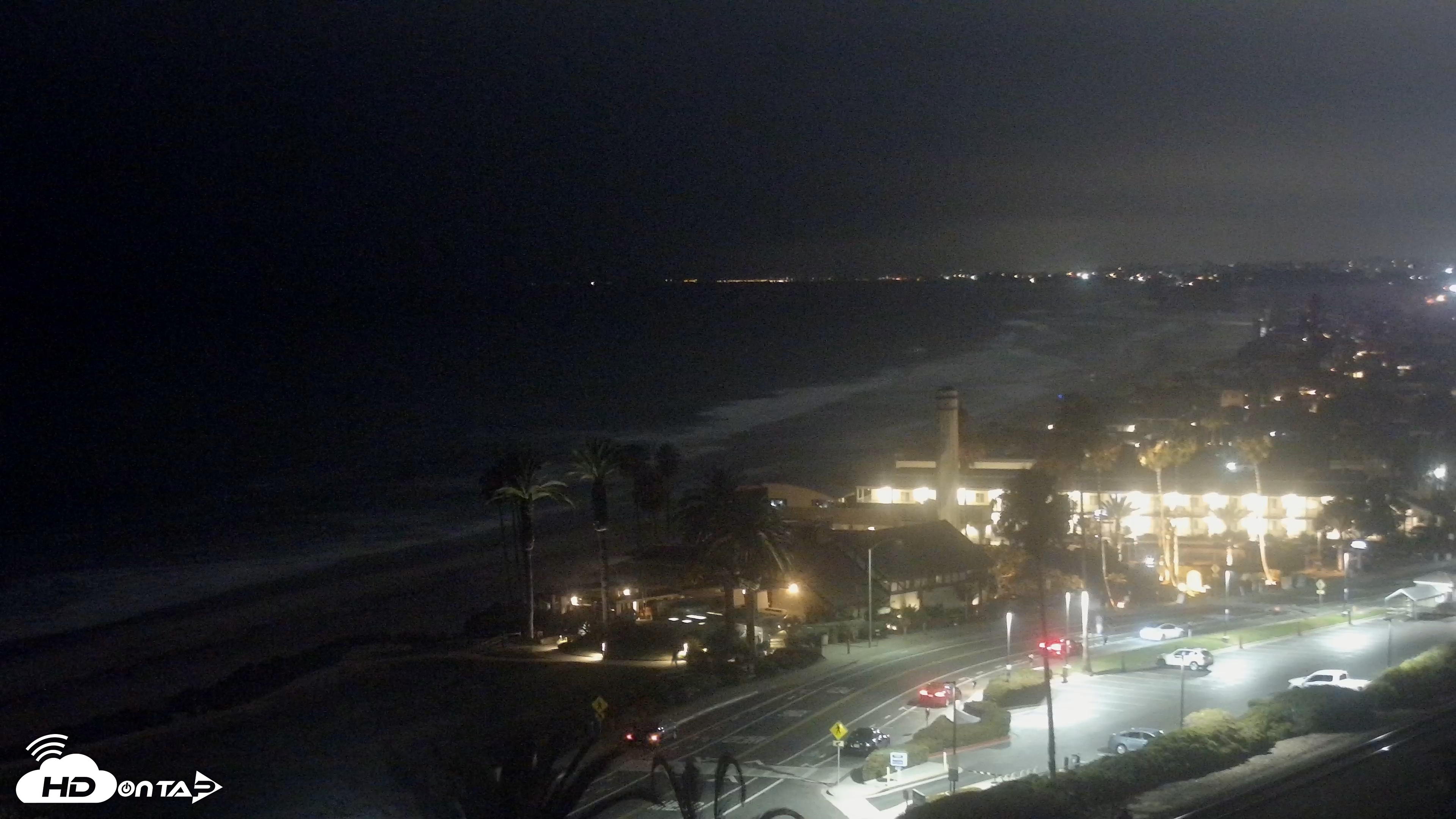 Snapshot of Del Mar Beach Overlook Live Webcam taken Jun 24, 2026, 9:14pm PDT