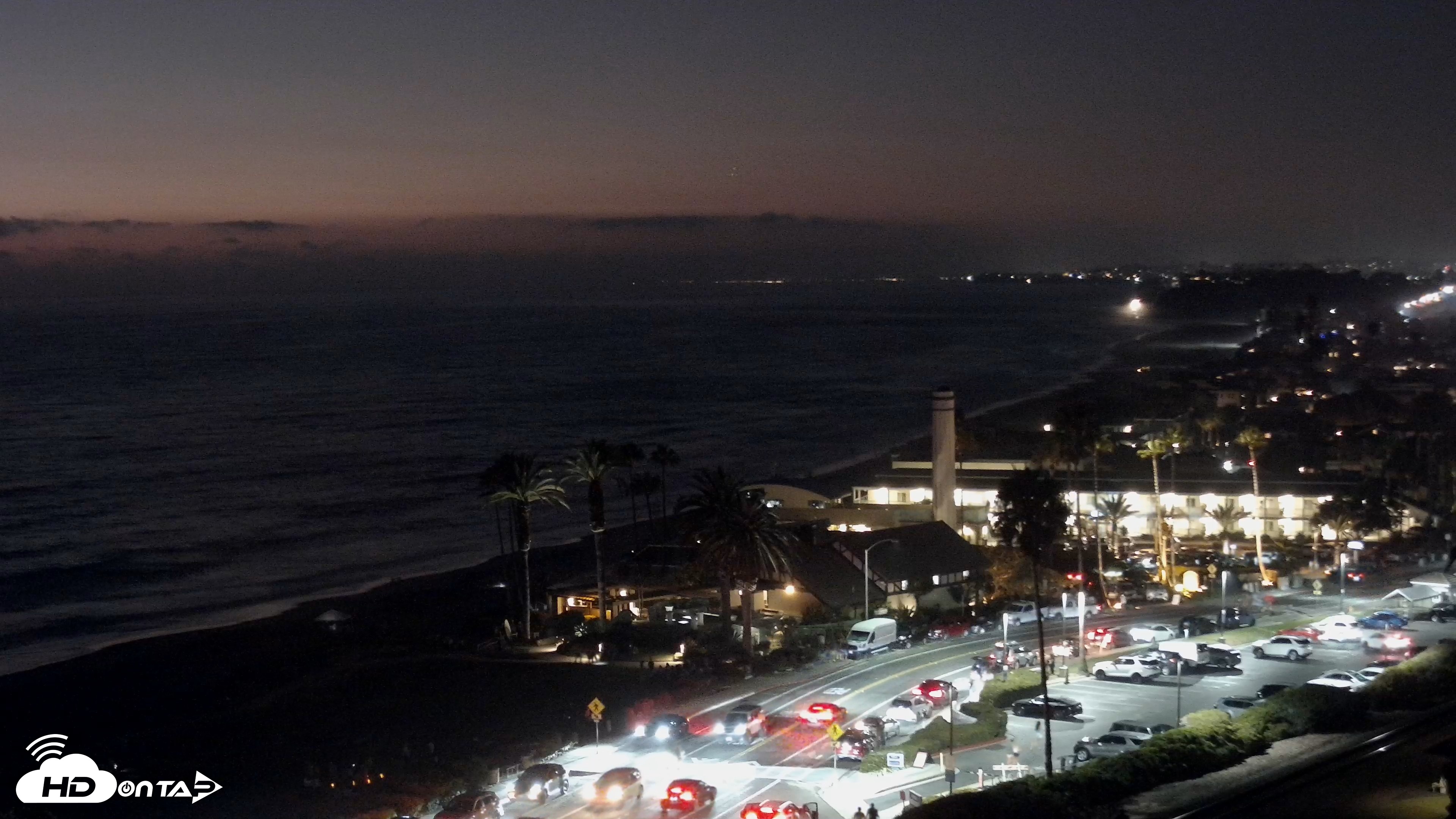 Snapshot of Del Mar Beach Overlook Live Webcam taken Aug 8, 2026, 8:28pm PDT