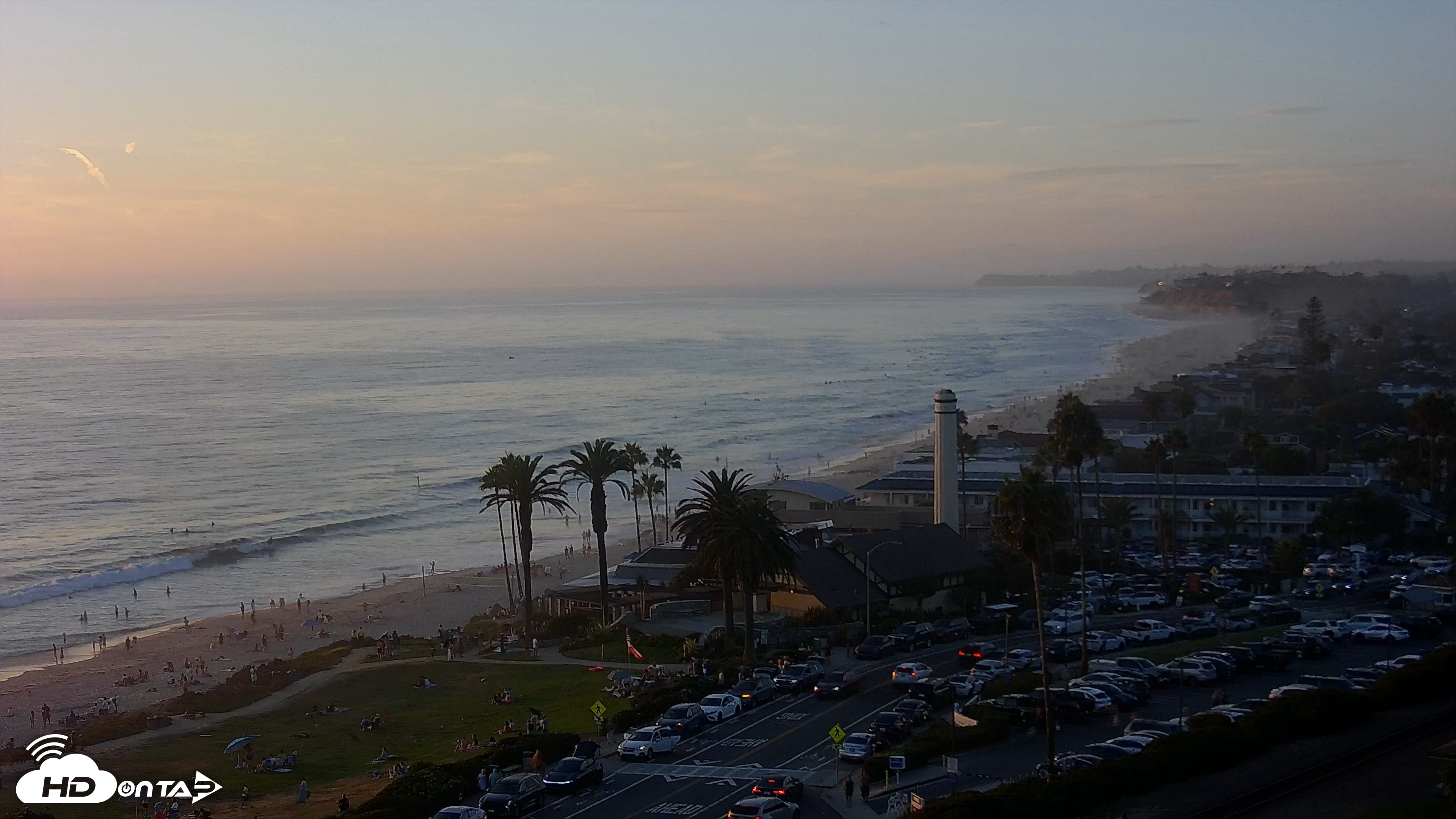 Snapshot of Del Mar Beach Overlook Live Webcam taken Aug 23, 2026, 7:15pm PDT