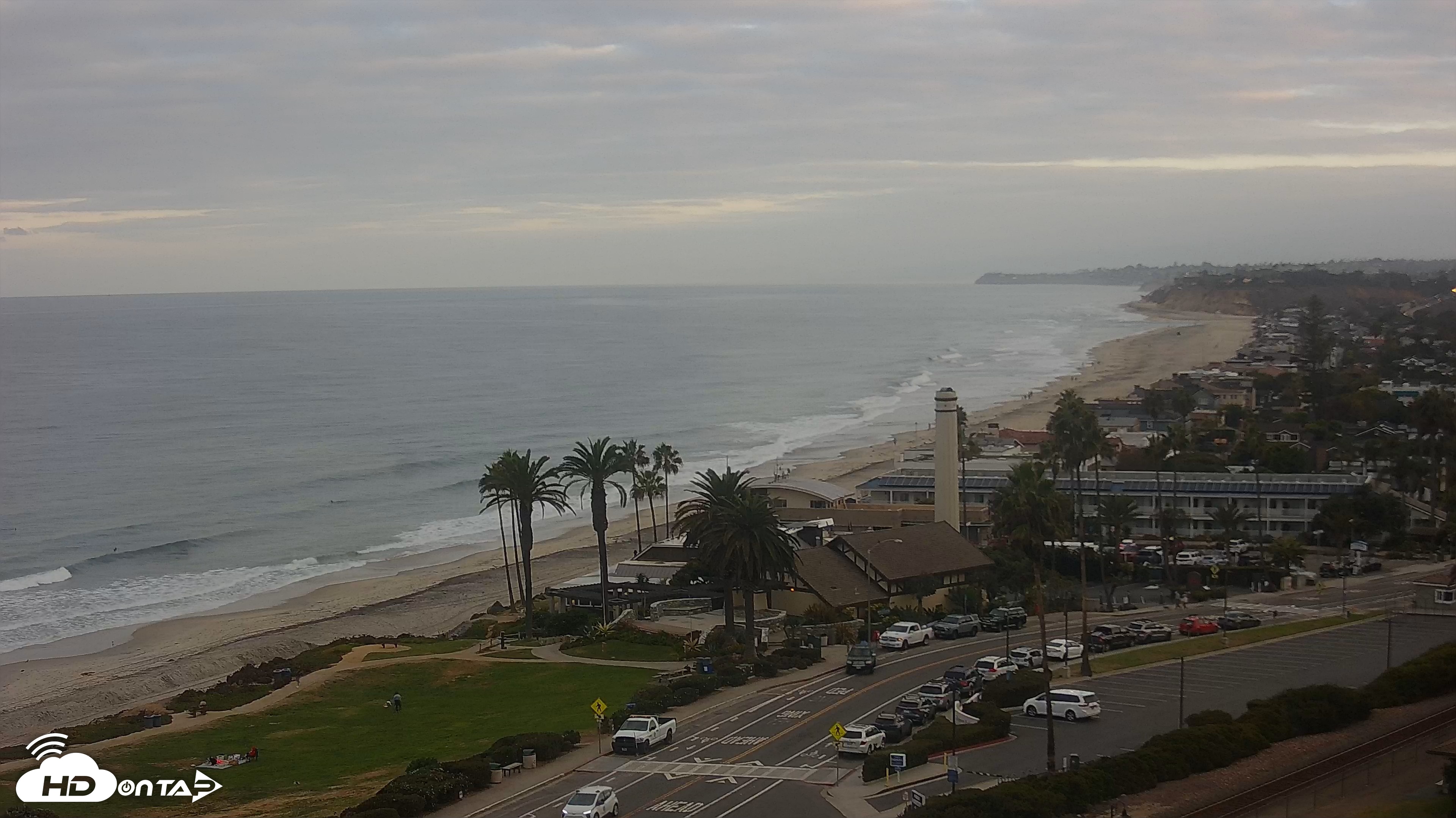 Snapshot of Del Mar Beach Overlook Live Webcam taken Sep 22, 2026, 7:07am PDT