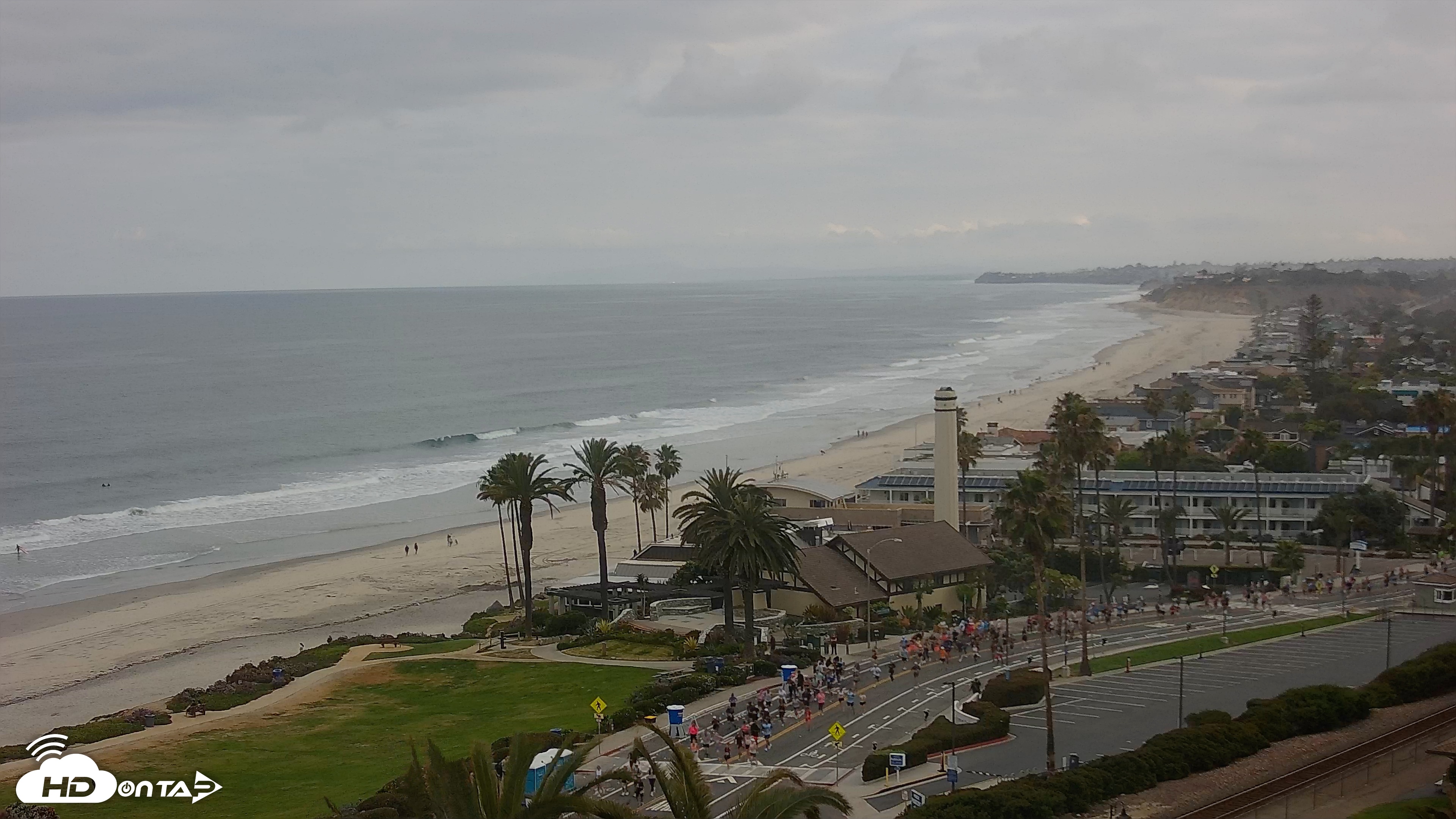 Snapshot of Del Mar Beach Overlook Live Webcam taken May 16, 2026, 7:13am PDT