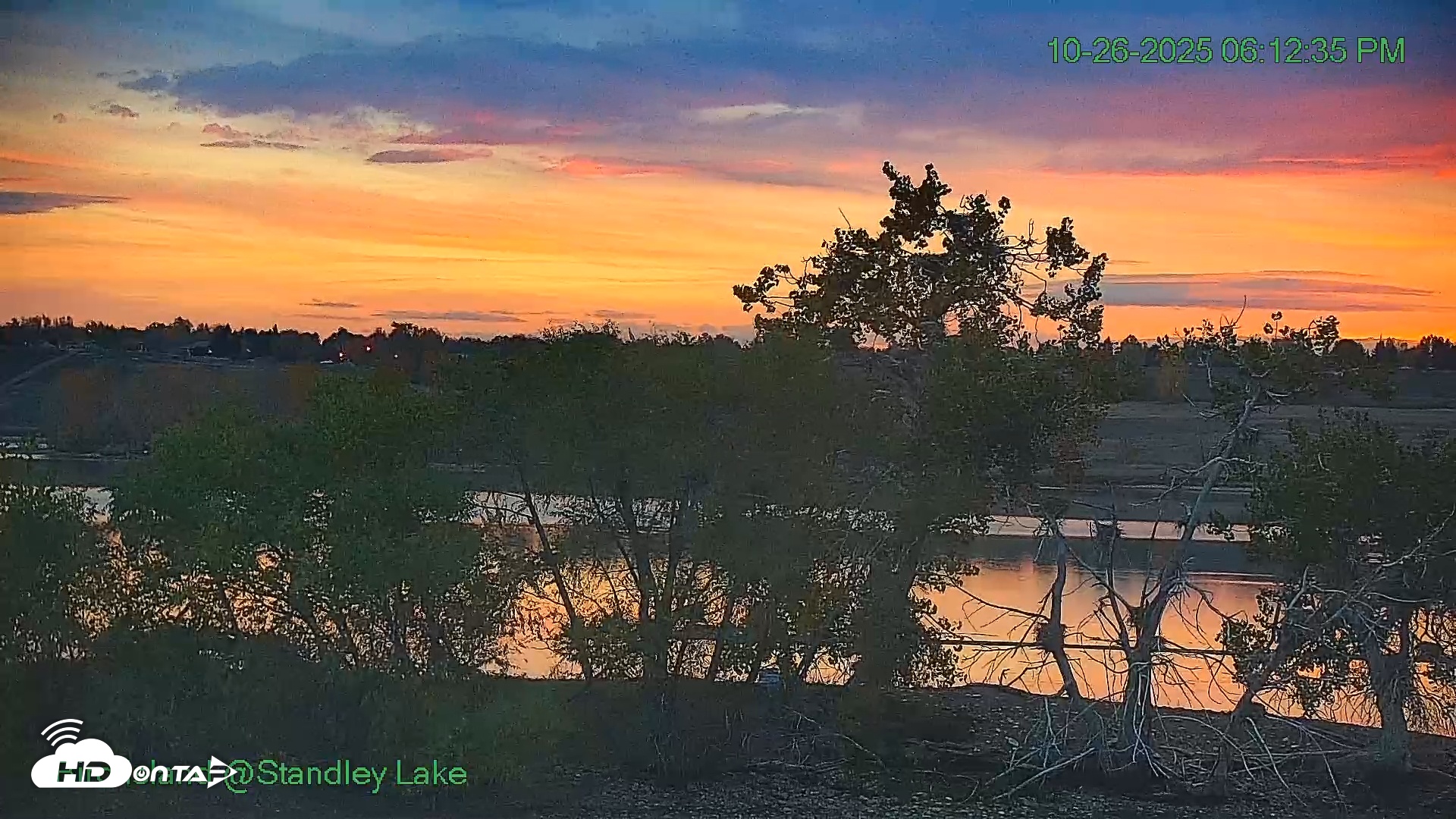 Snapshot of Bird Island Standley Lake Live Webcam taken Oct 26, 2025, 6:12pm MDT
