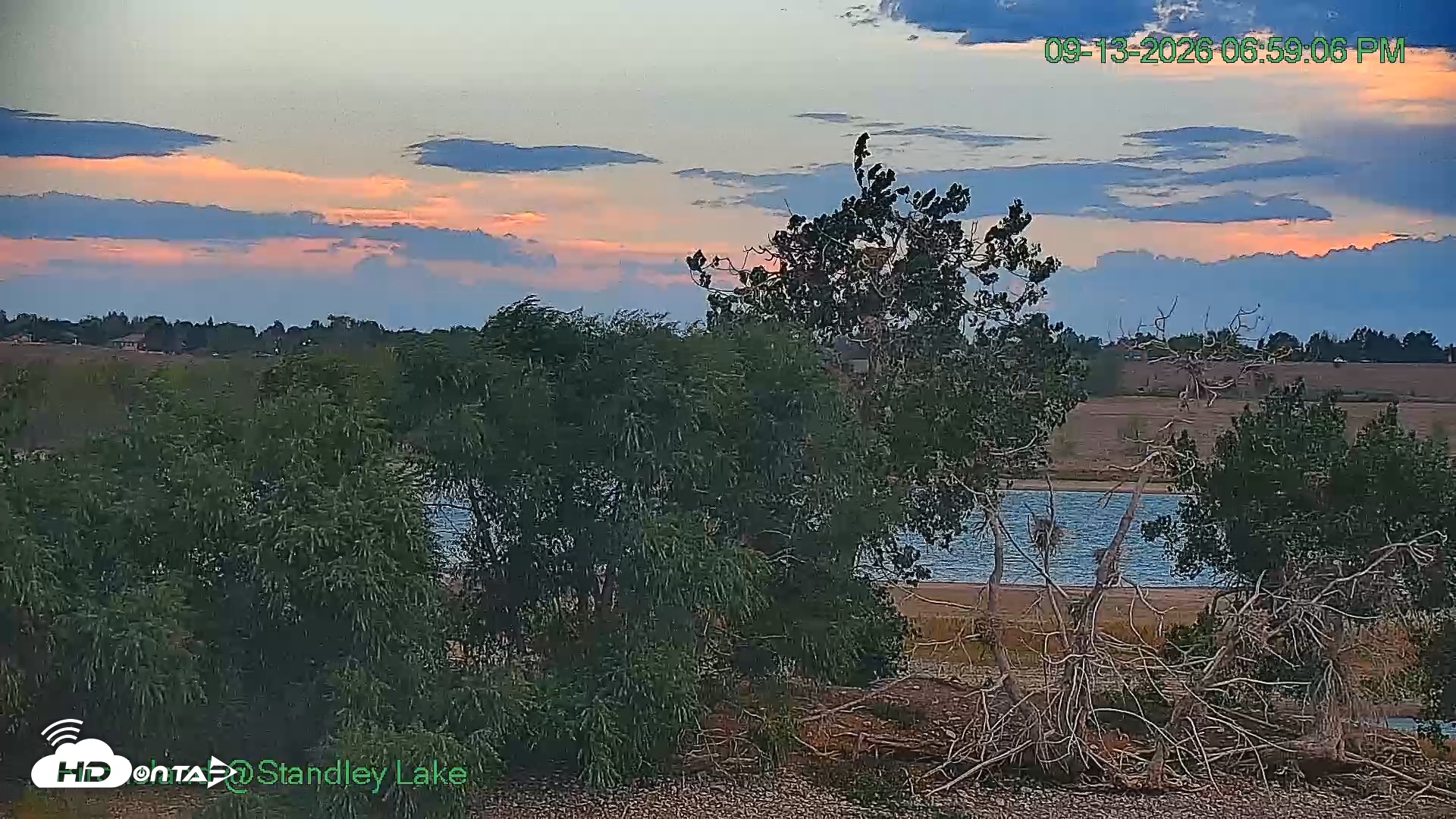 Snapshot of Bird Island Standley Lake Live Webcam taken Sep 13, 2026, 6:59pm MDT