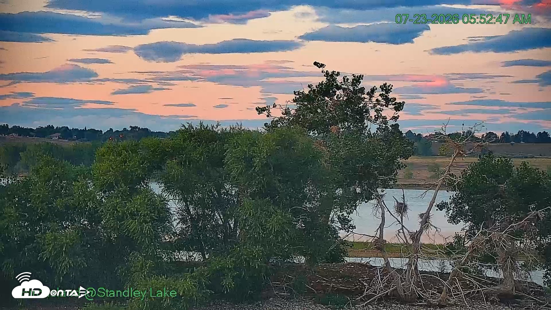 Snapshot of Bird Island Standley Lake Live Webcam taken Jul 23, 2026, 5:53am MDT