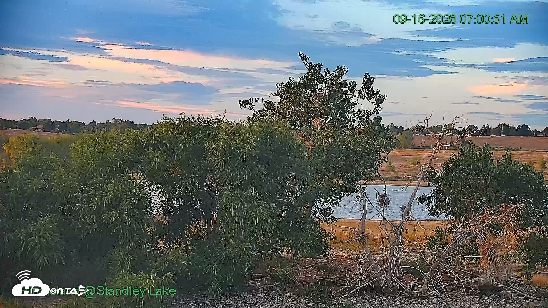Snapshot of Bird Island Standley Lake Live Webcam taken Sep 16, 2026, 7:00am MDT