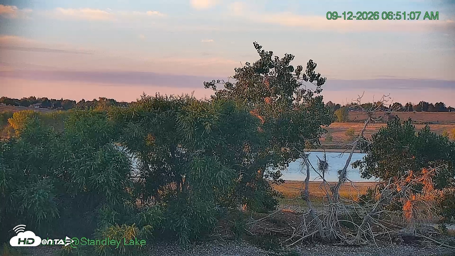 Snapshot of Bird Island Standley Lake Live Webcam taken Sep 12, 2026, 6:51am MDT