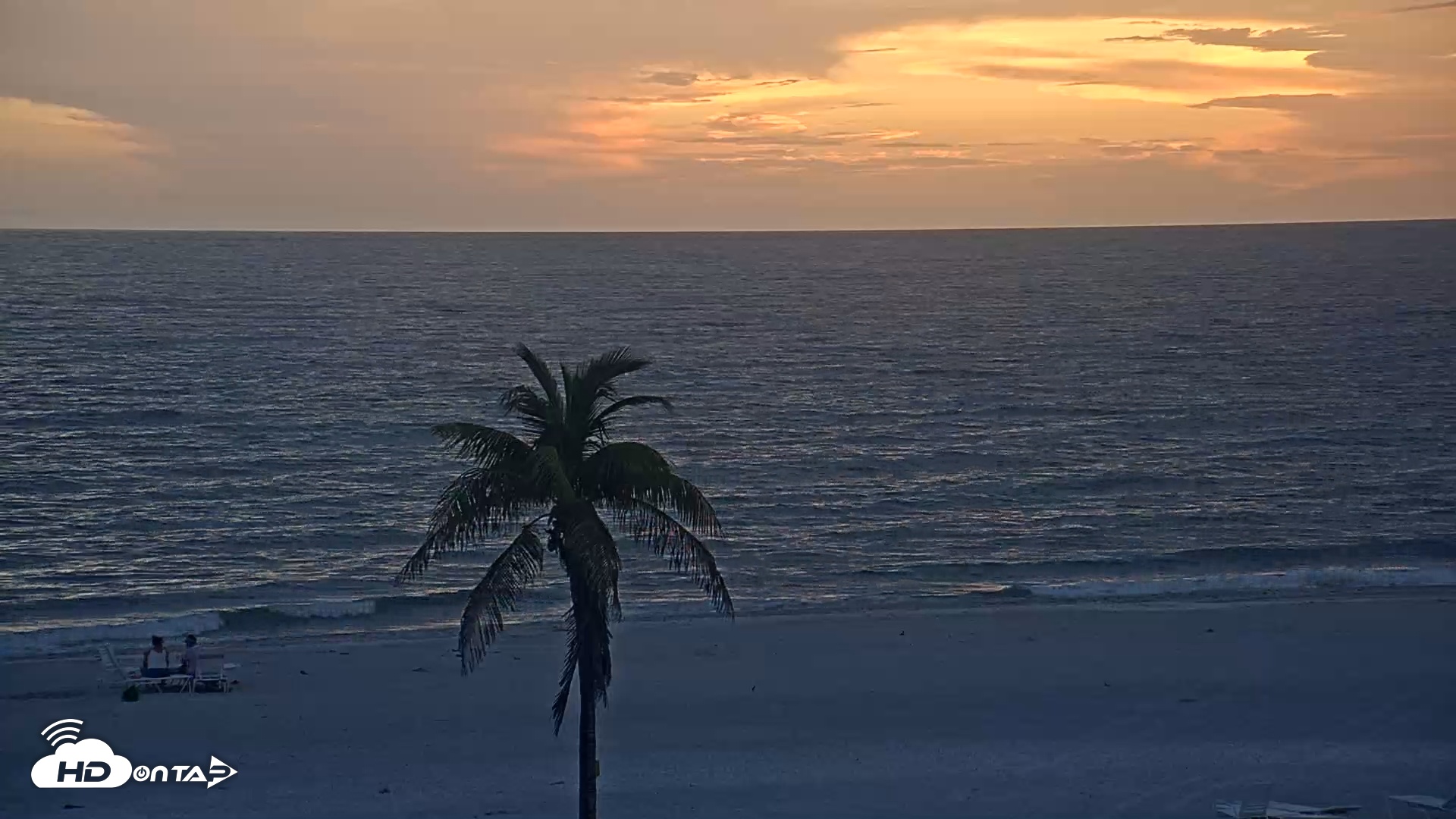 Snapshot of Sanibel Island Flordia Live Webcam taken Oct 19, 2025, 7:00pm EDT