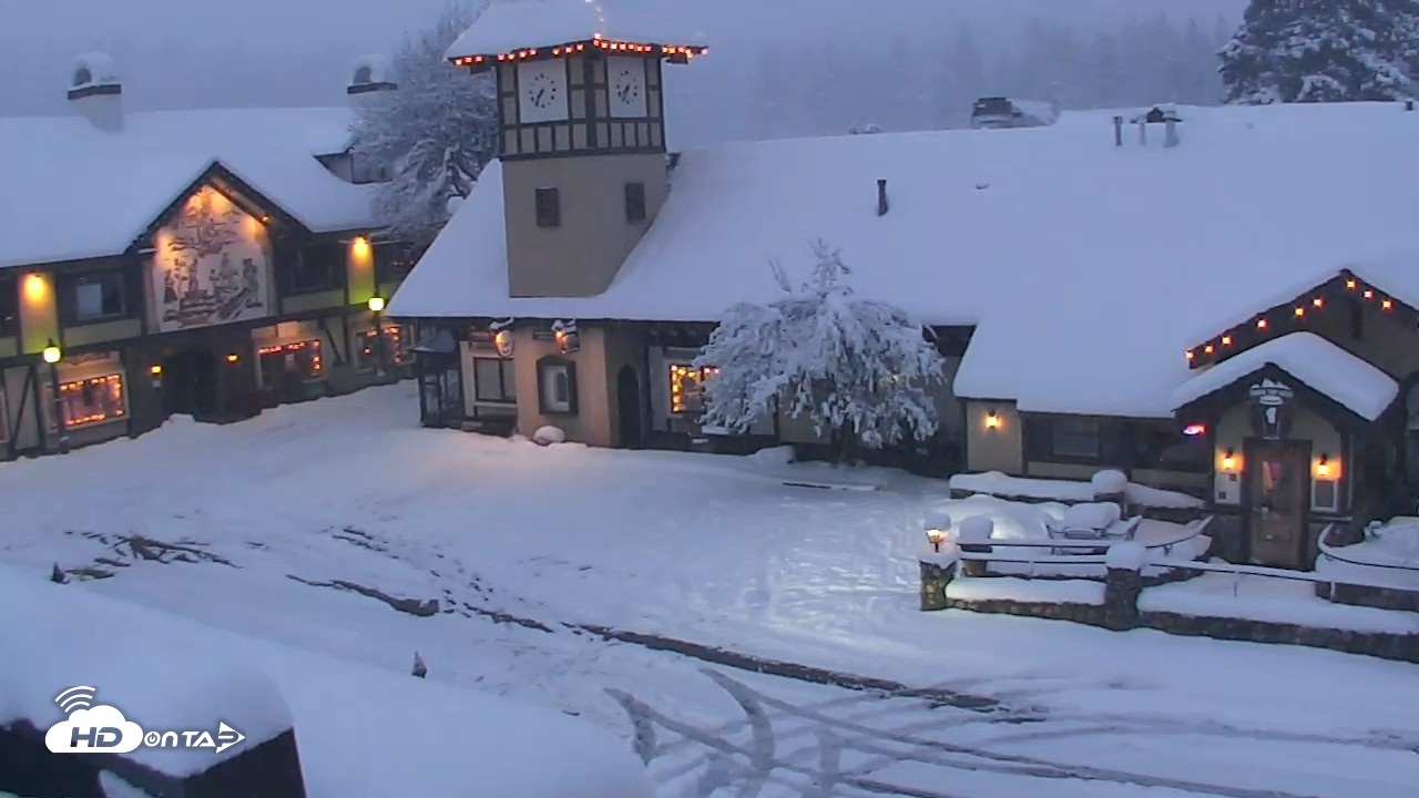 Snapshot of Cobblestone Center - Tahoe City Live Webcam taken Apr 12, 2026, 7:36pm PDT