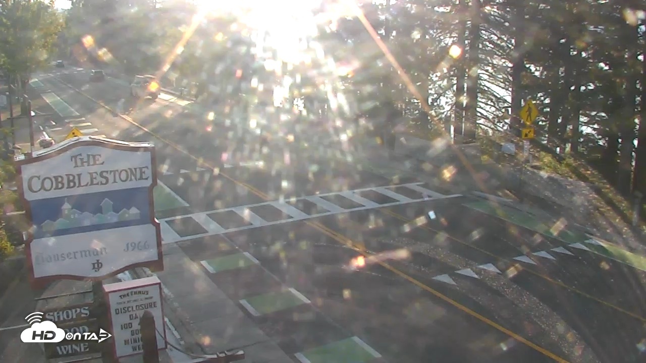 Snapshot of Cobblestone Center - Tahoe City Live Webcam taken Jun 30, 2026, 6:45am PDT