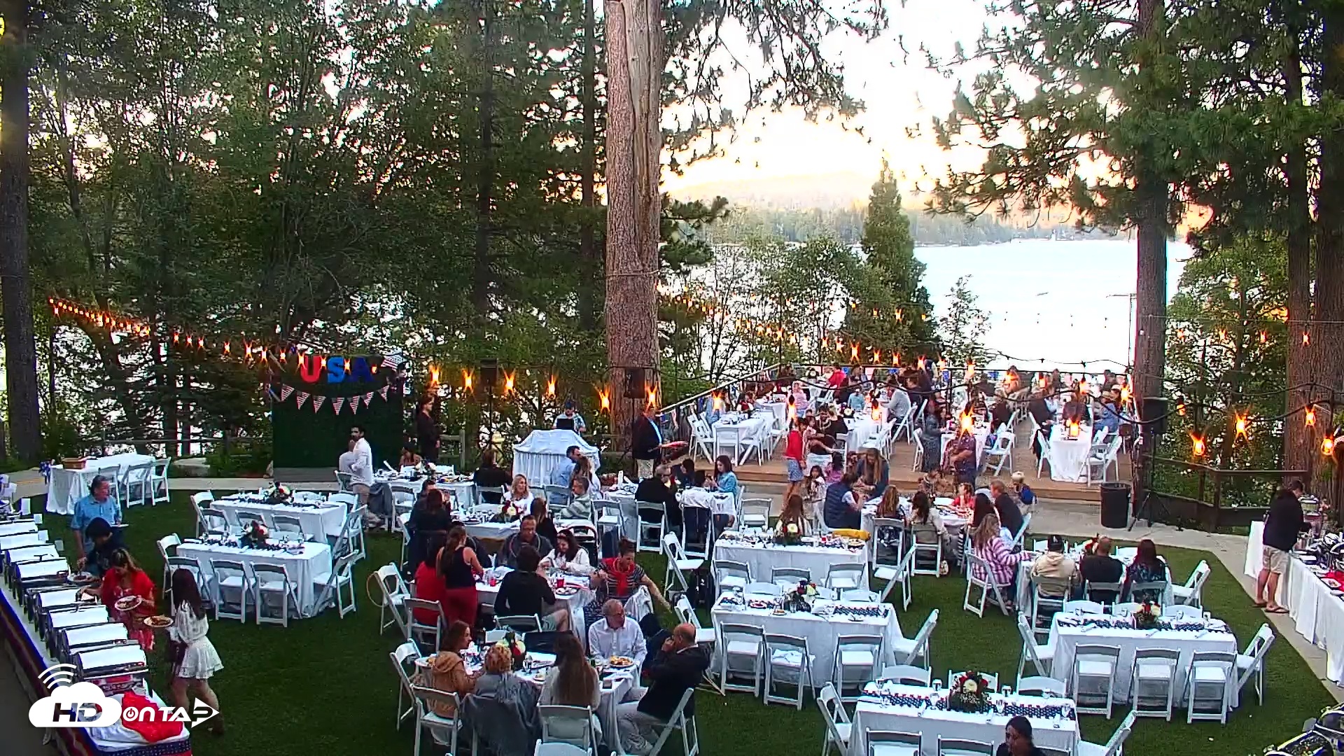 Snapshot of Lake Arrowhead Resort & Spa Live Webcam taken Jul 4, 2025, 7:47pm PDT
