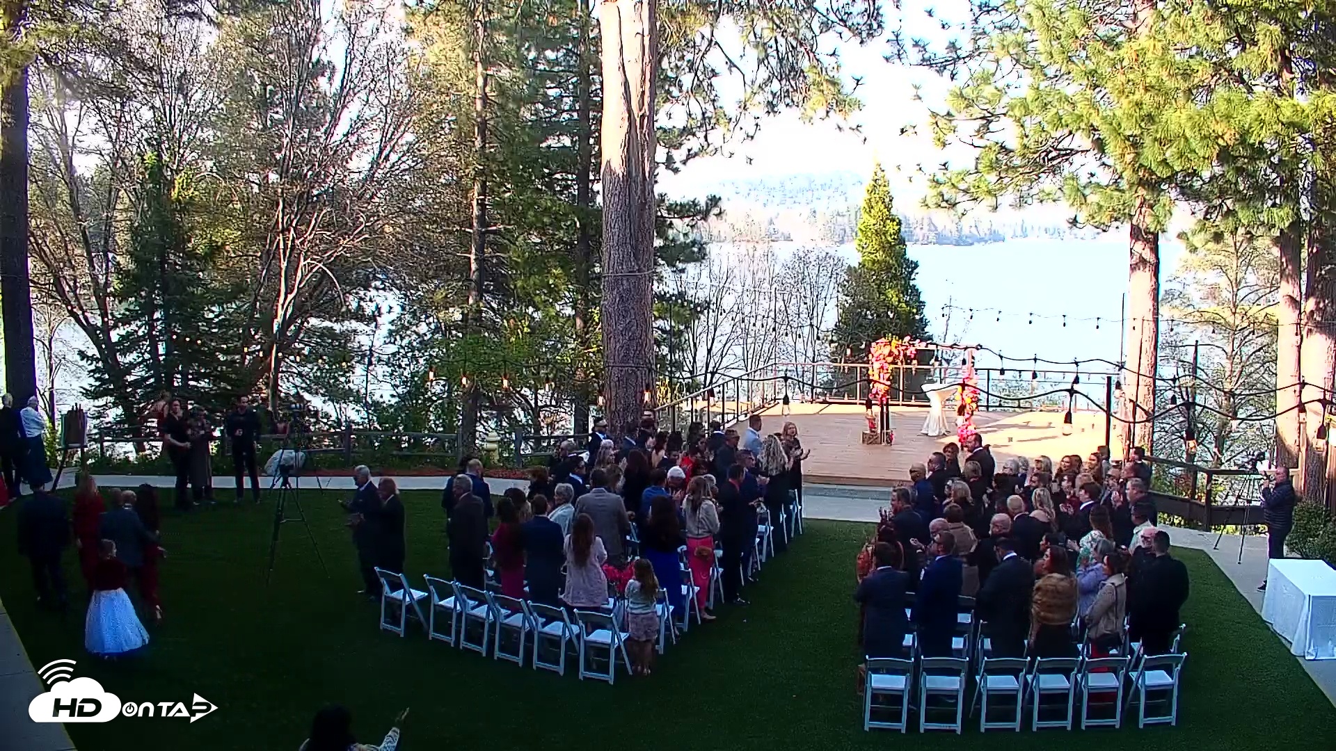 Snapshot of Lake Arrowhead Resort & Spa Live Webcam taken May 3, 2025, 5:27pm PDT