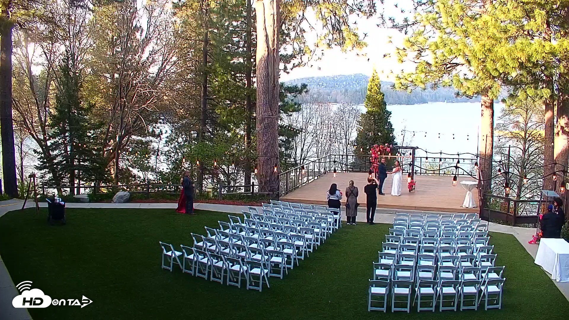 Snapshot of Lake Arrowhead Resort & Spa Live Webcam taken May 3, 2025, 5:50pm PDT