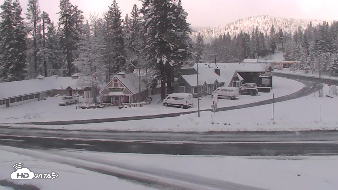 Snapshot of Lake Tahoe - Tahoe City Live Traffic Cam taken Apr 12, 2026, 8:25am PDT