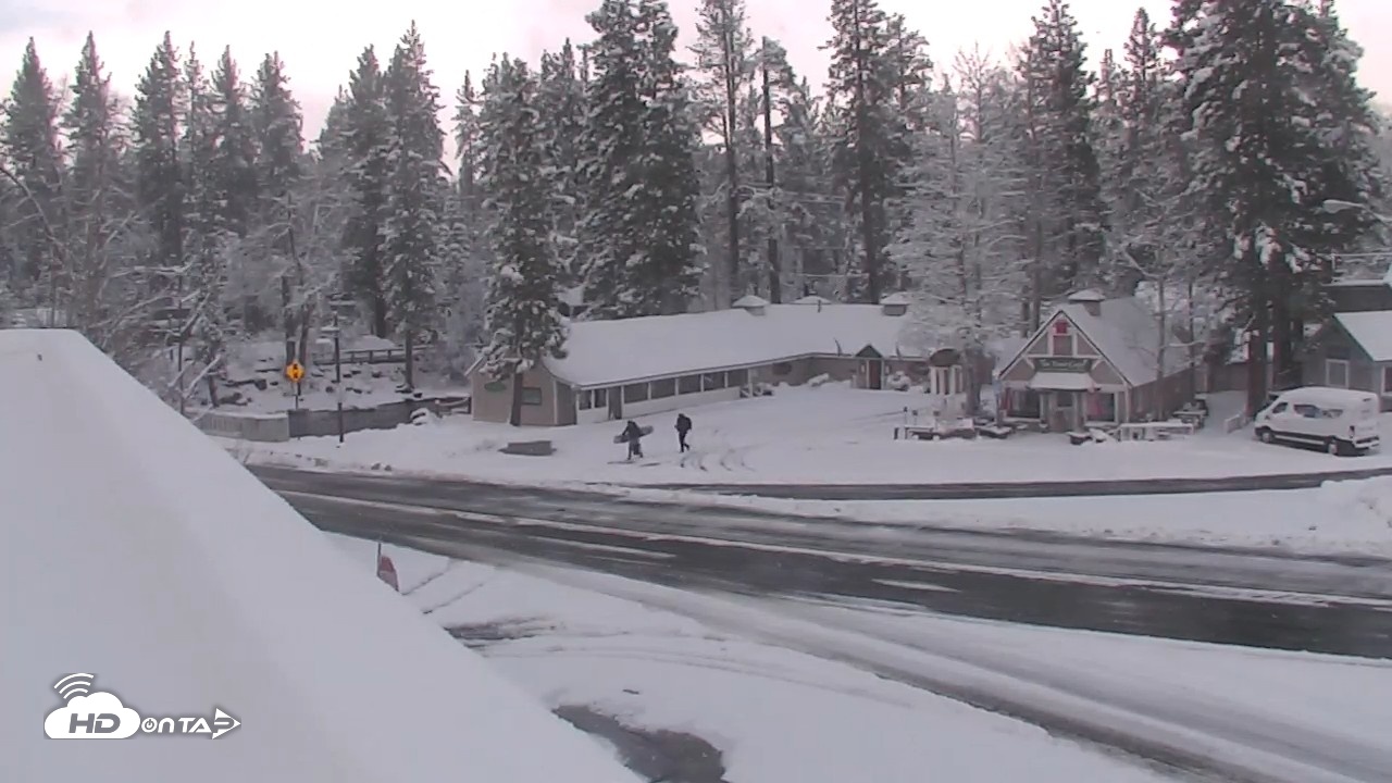 Snapshot of Lake Tahoe - Tahoe City Live Traffic Cam taken Apr 12, 2026, 8:24am PDT