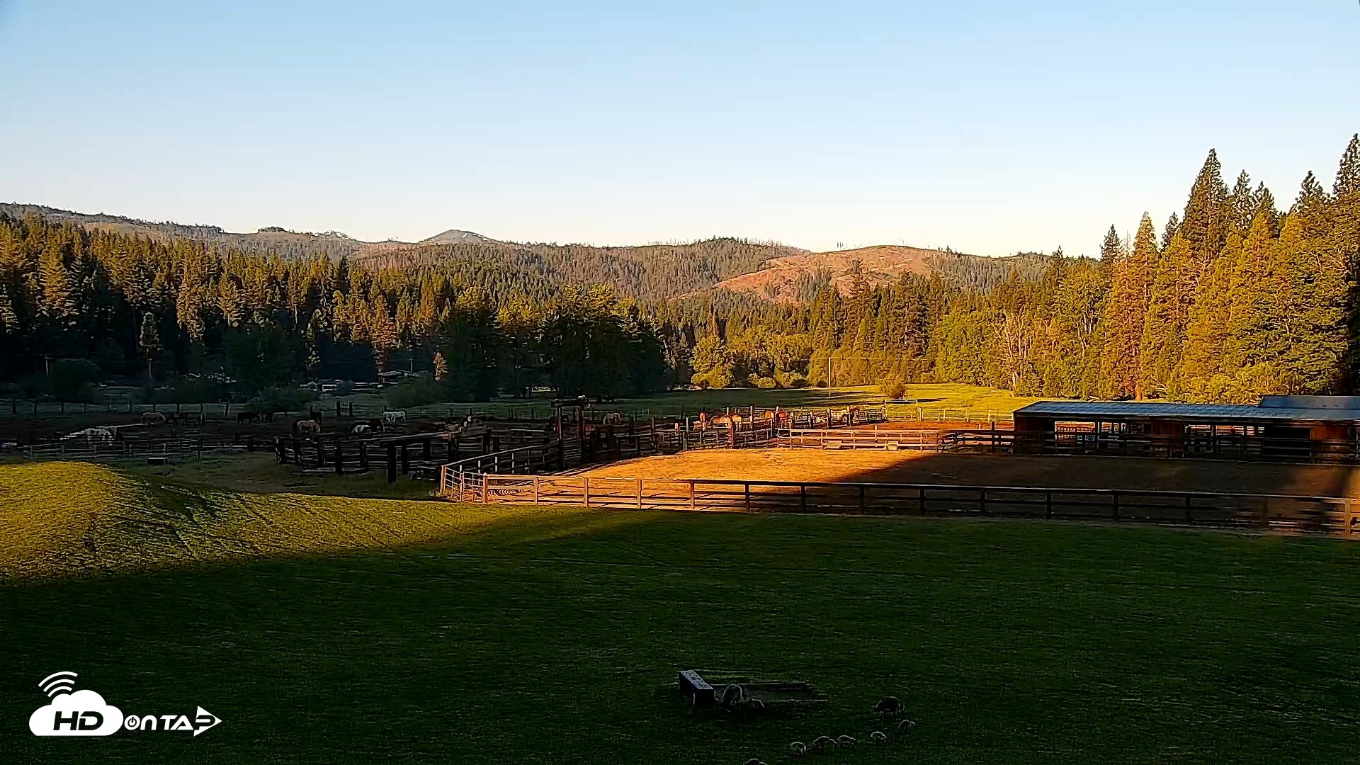 Snapshot of Greenhorn Dude Ranch Live Saloon Cam taken May 7, 2026, 6:58am PDT