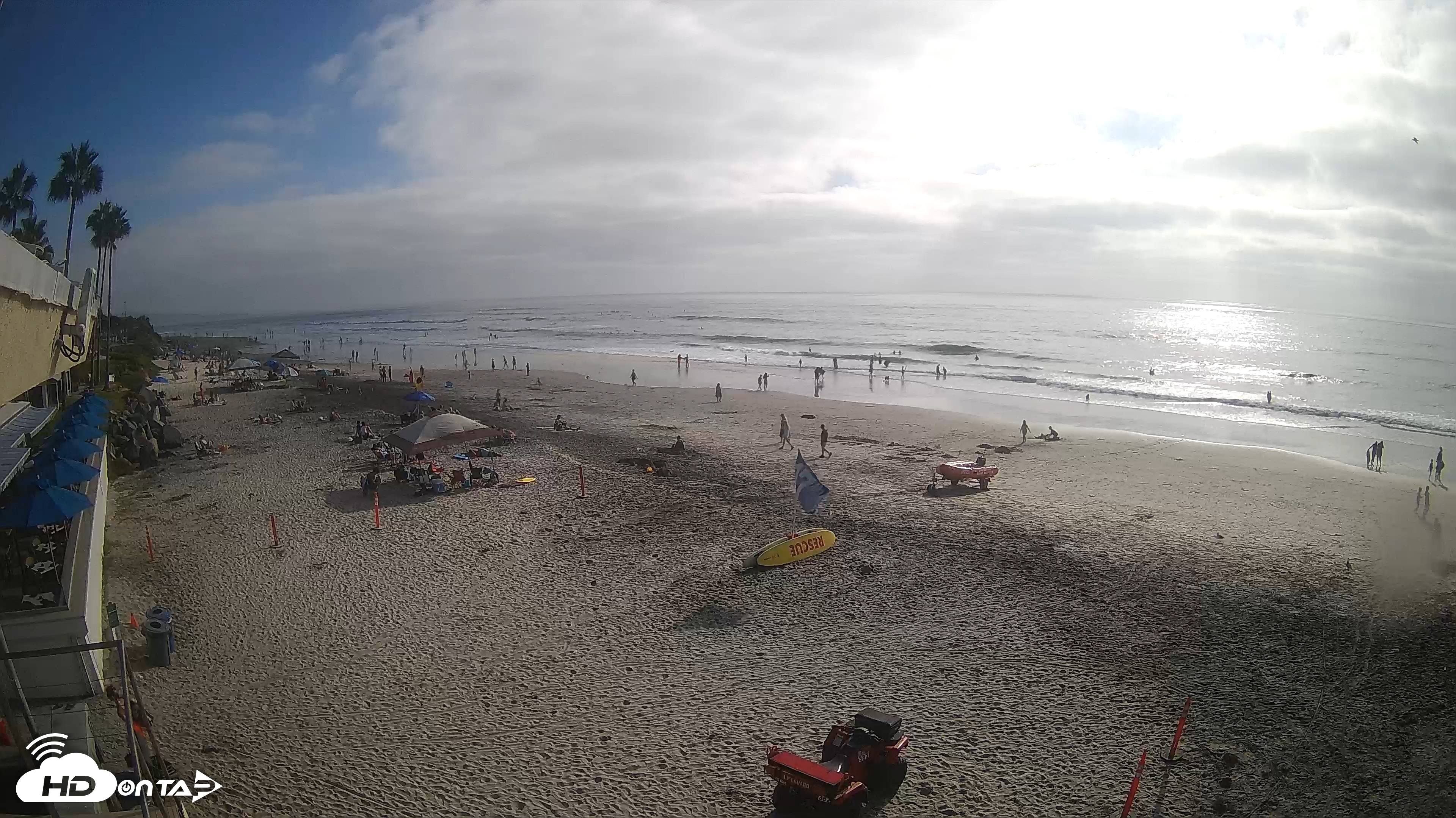 Snapshot of 17th St. Del Mar Beach - 4K SW Live Webcam taken Sep 12, 2026, 4:38pm PDT