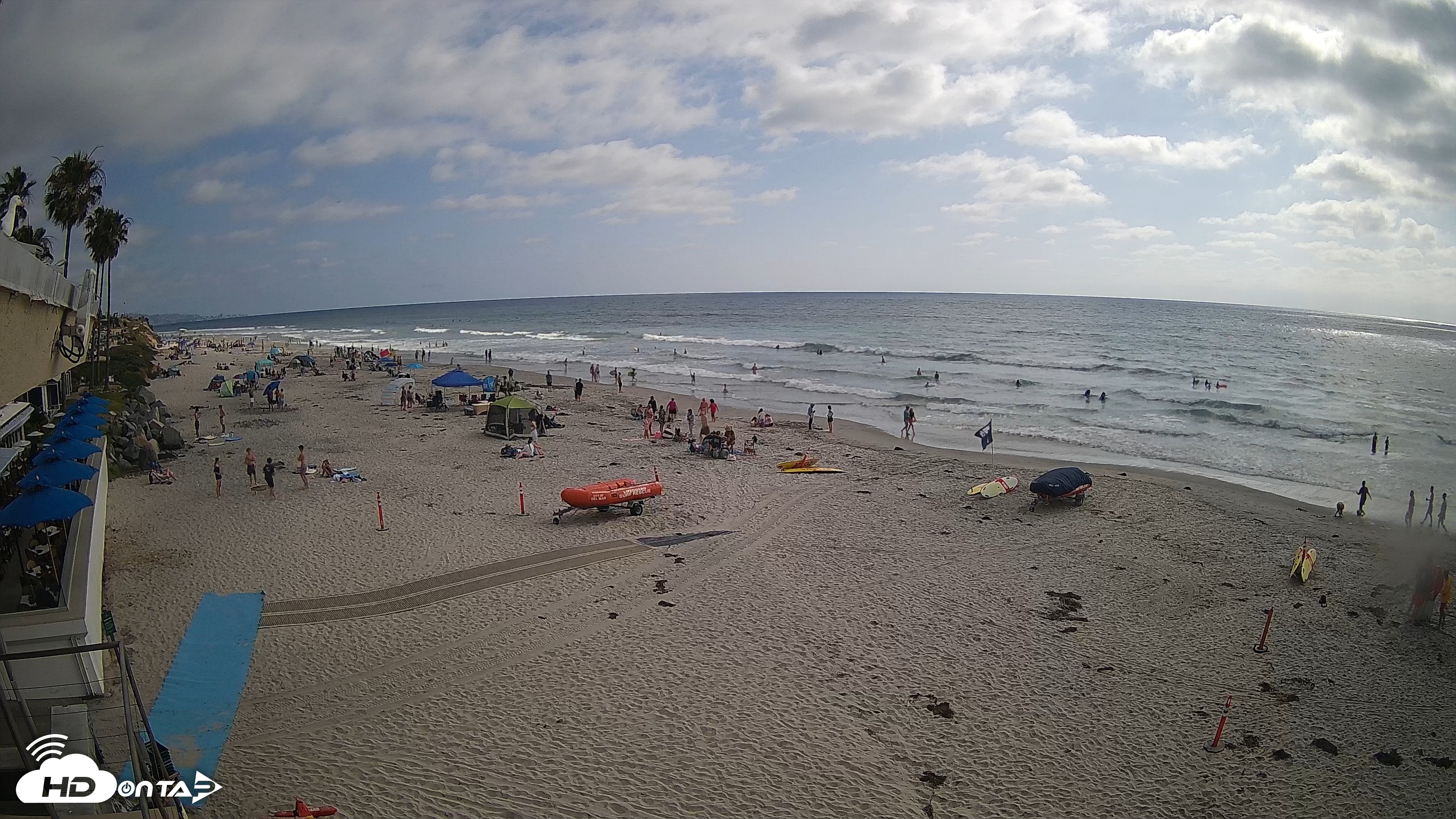 Snapshot of 17th St. Del Mar Beach - 4K SW Live Webcam taken May 23, 2026, 4:45pm PDT