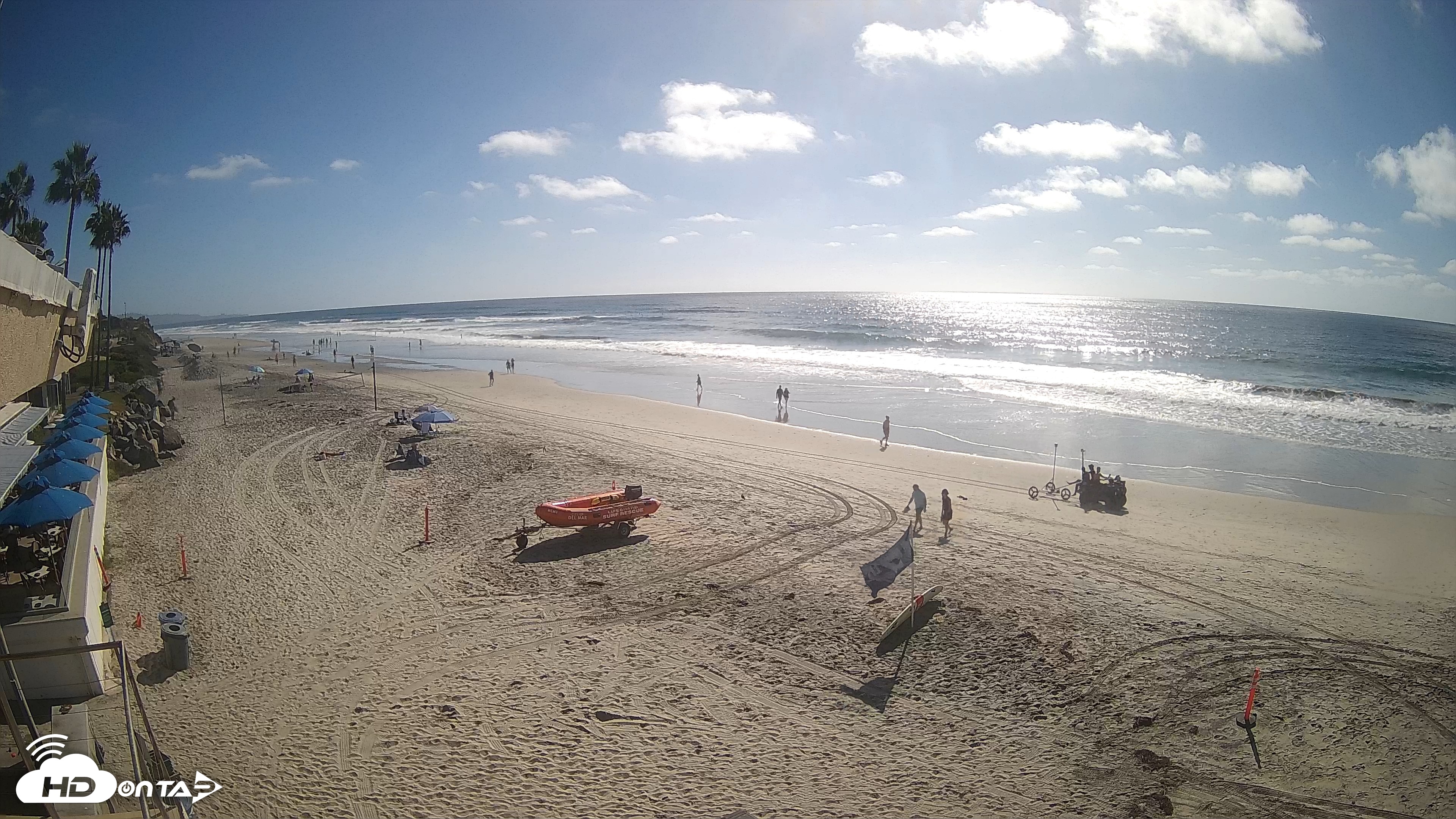 Snapshot of 17th St. Del Mar Beach - 4K SW Live Webcam taken Sep 28, 2026, 3:29pm PDT