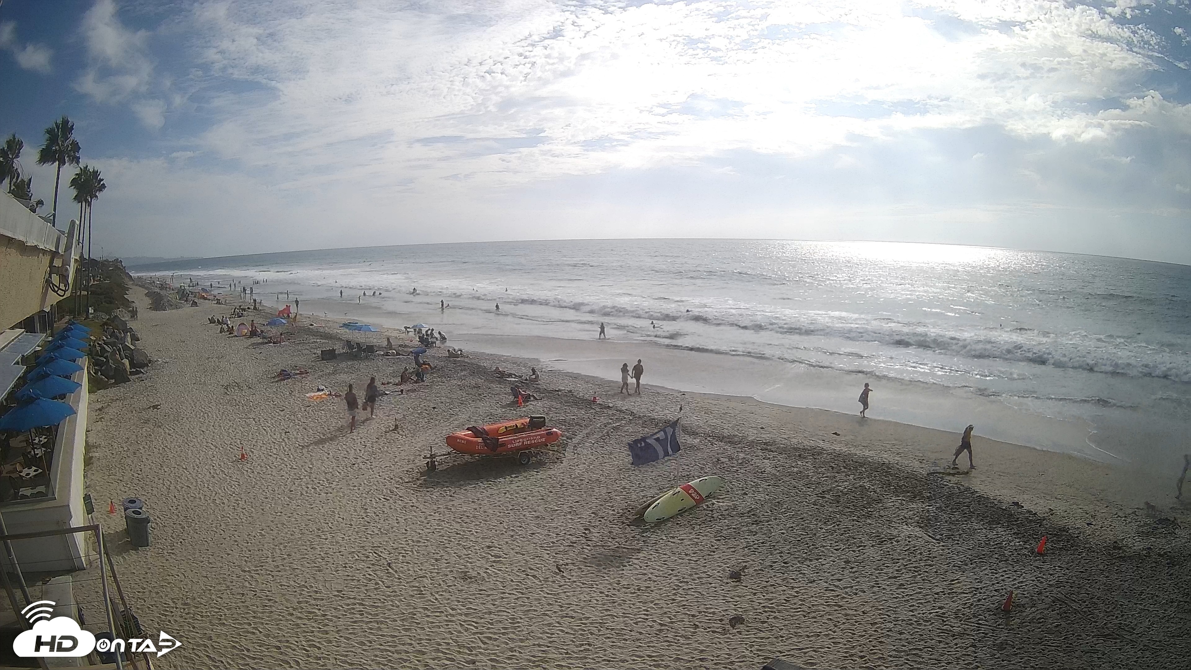 Snapshot of 17th St. Del Mar Beach - 4K SW Live Webcam taken Sep 20, 2026, 3:59pm PDT
