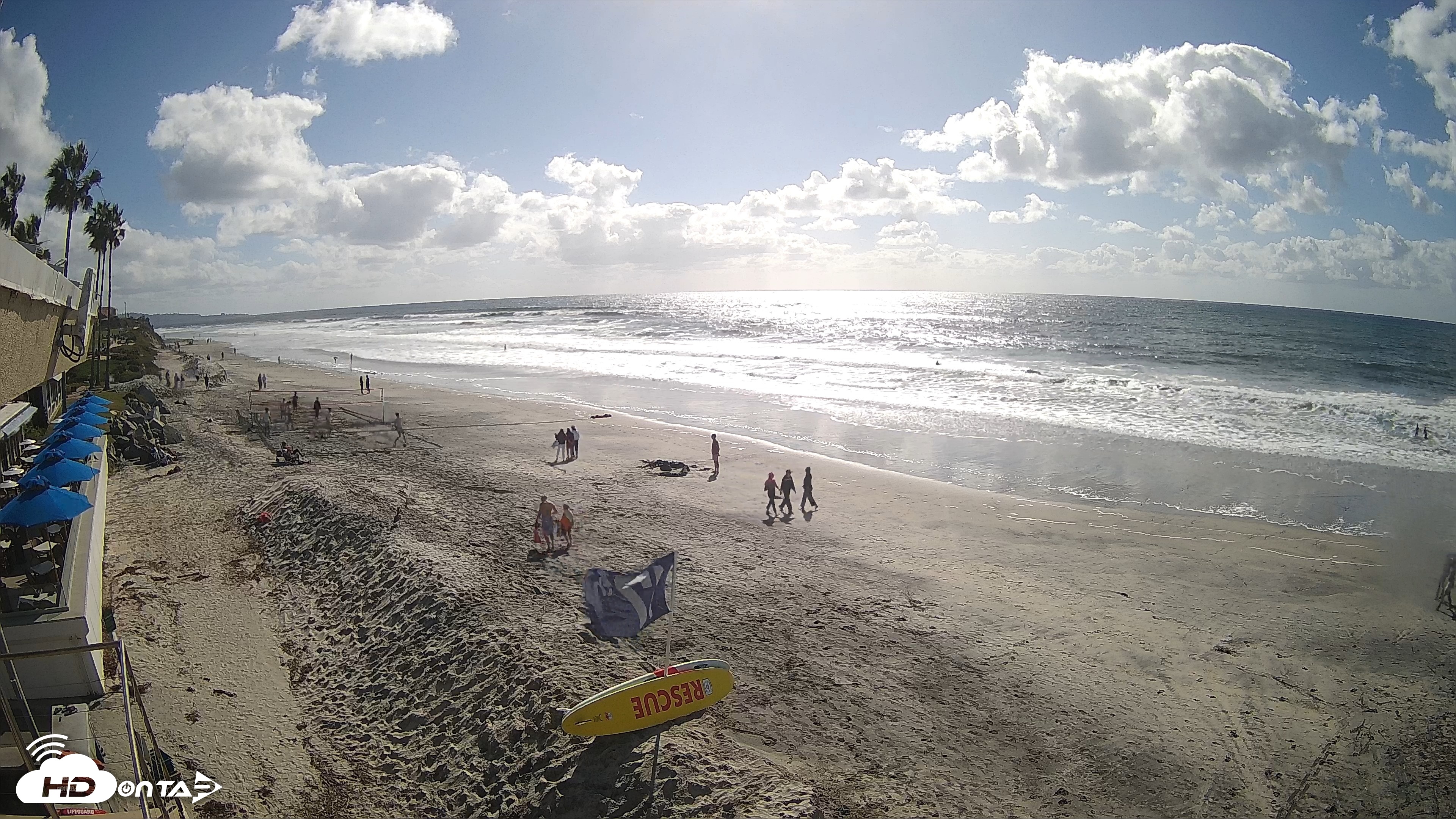 Snapshot of 17th St. Del Mar Beach - 4K SW Live Webcam taken Oct 12, 2026, 2:53pm PDT