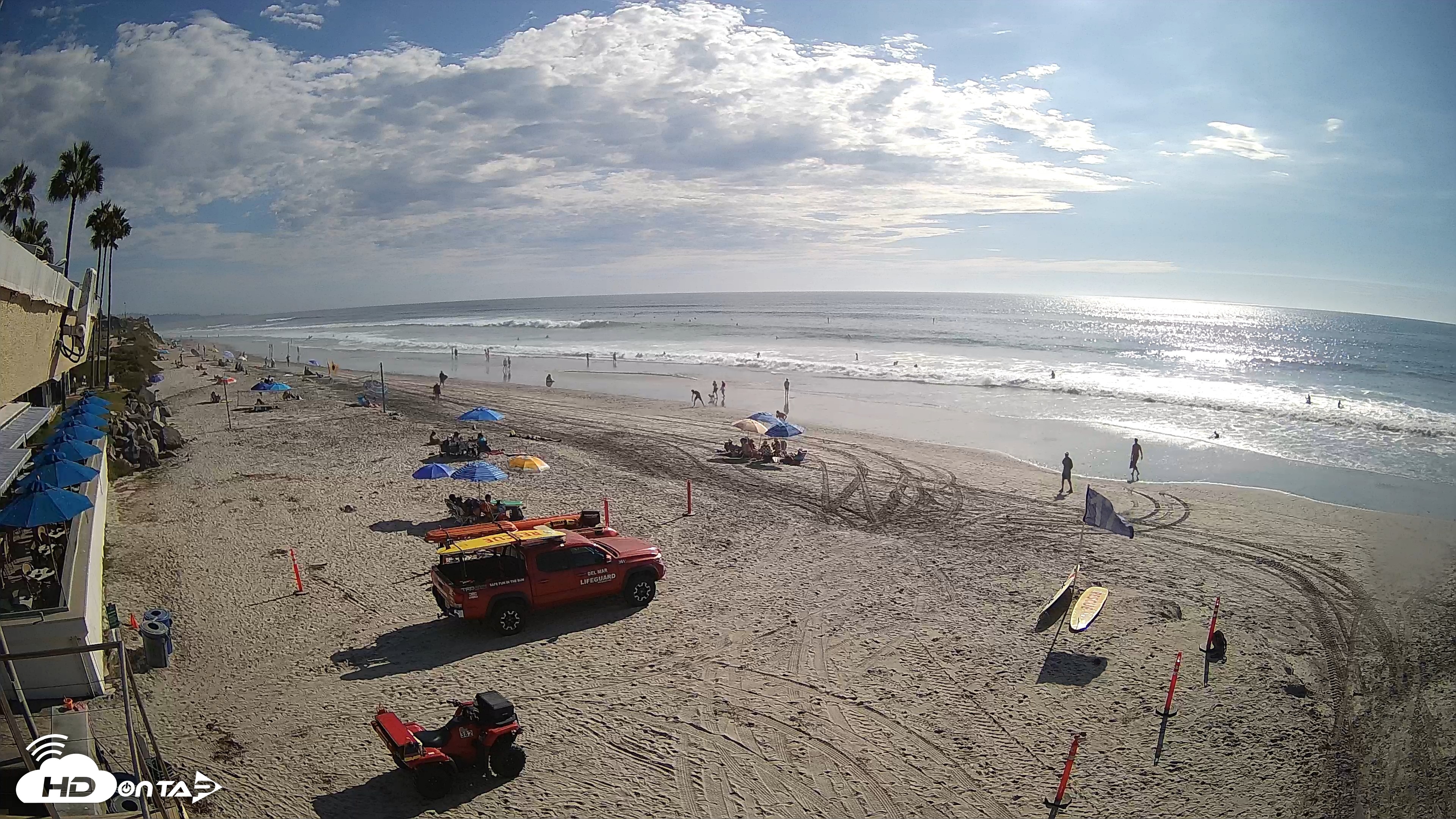 Snapshot of 17th St. Del Mar Beach - 4K SW Live Webcam taken Sep 9, 2026, 4:18pm PDT