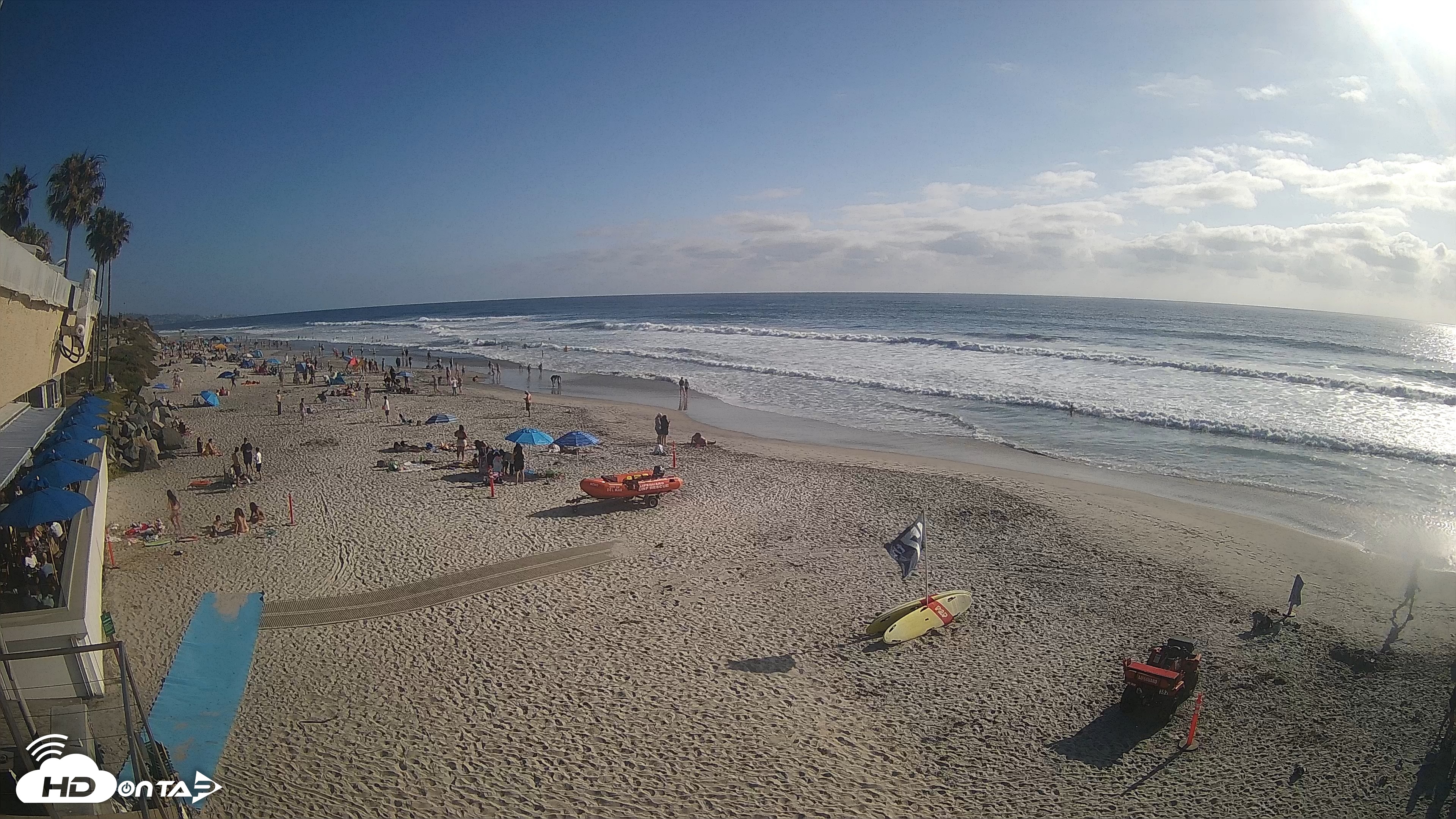 Snapshot of 17th St. Del Mar Beach - 4K SW Live Webcam taken Jun 7, 2026, 5:38pm PDT