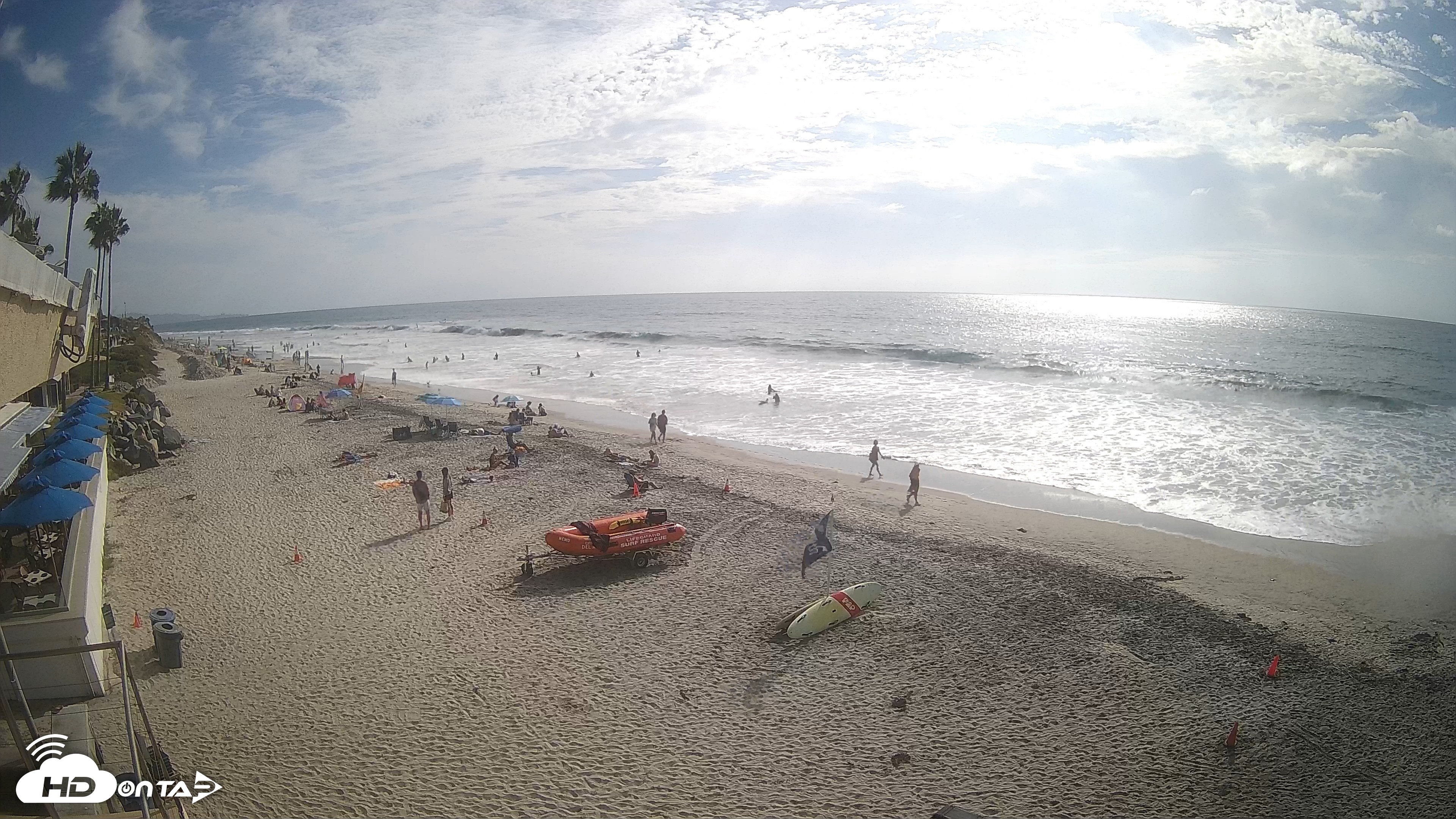 Snapshot of 17th St. Del Mar Beach - 4K SW Live Webcam taken Sep 20, 2026, 3:58pm PDT