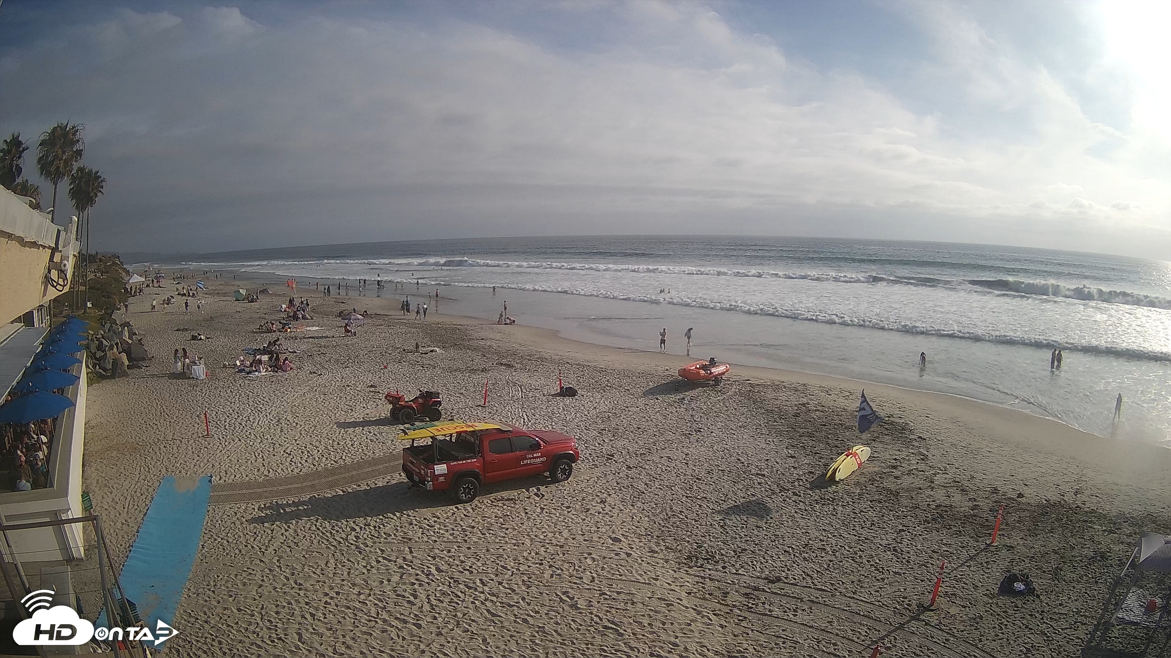 Snapshot of 17th St. Del Mar Beach - 4K SW Live Webcam taken Jun 6, 2026, 5:57pm PDT