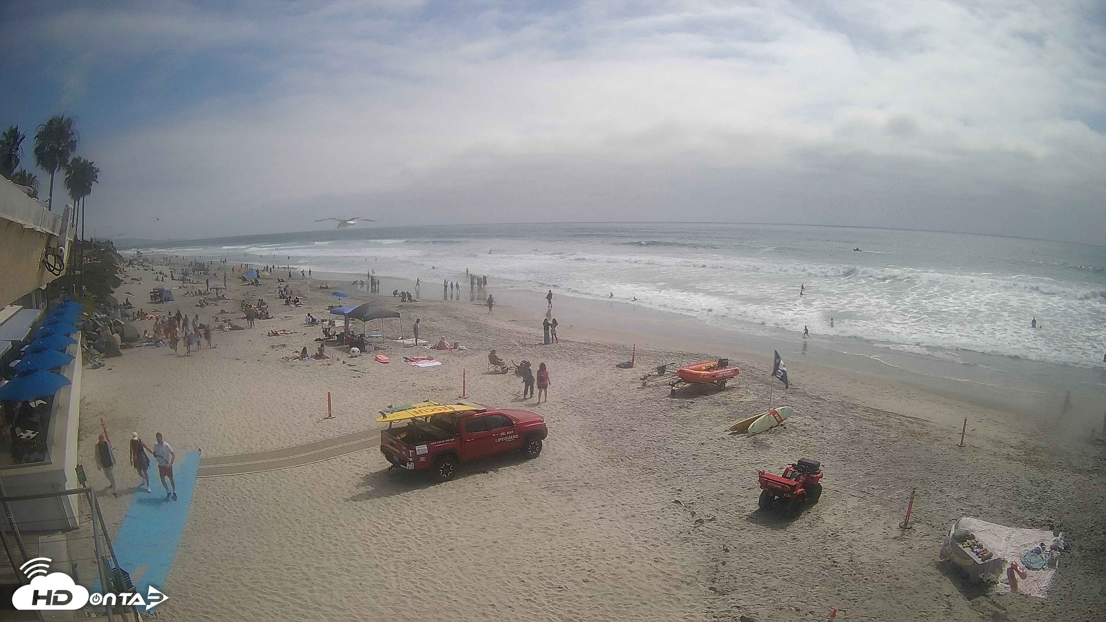 Snapshot of 17th St. Del Mar Beach - 4K SW Live Webcam taken Jun 5, 2026, 3:08pm PDT