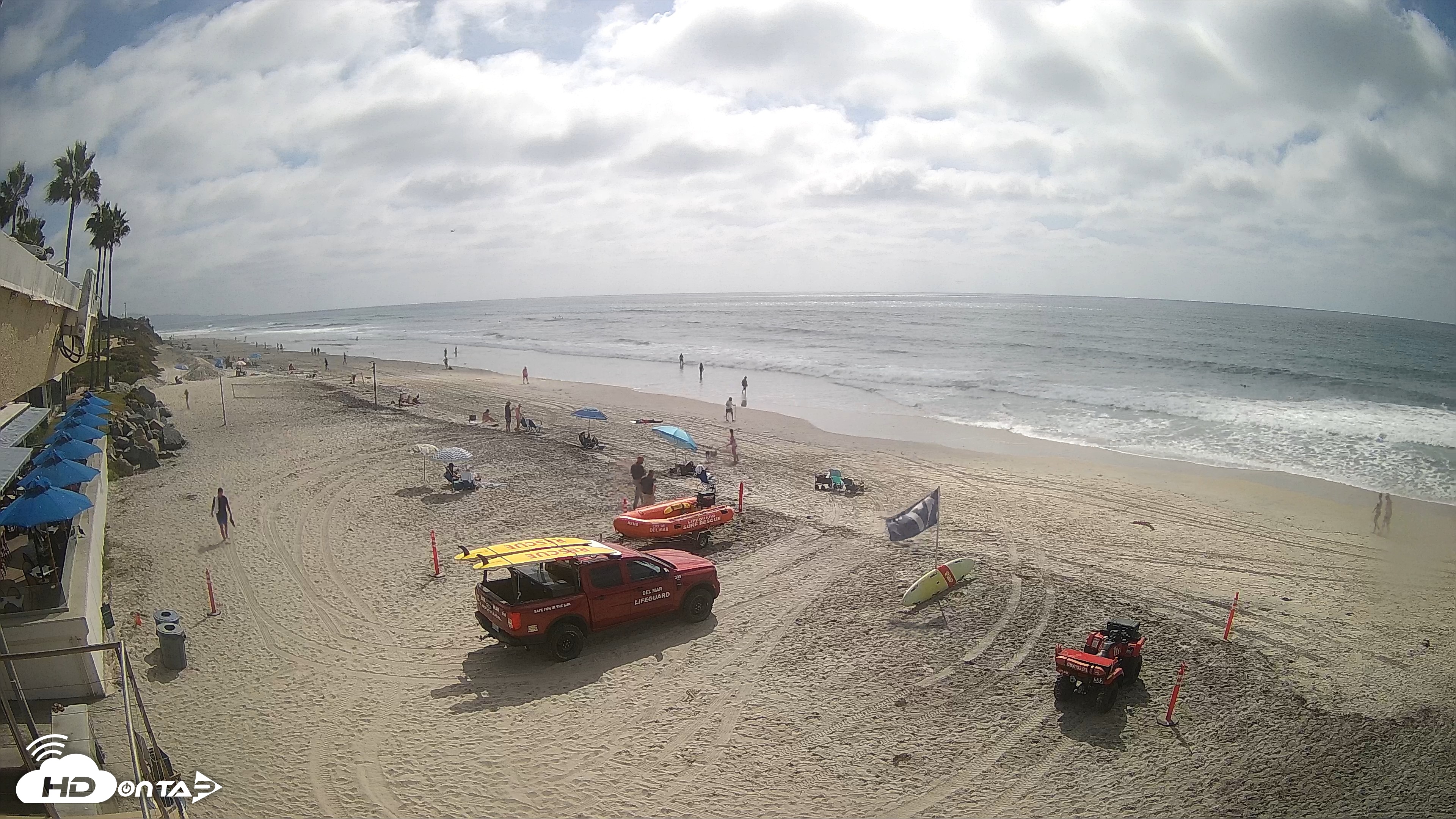 Snapshot of 17th St. Del Mar Beach - 4K SW Live Webcam taken Sep 23, 2026, 2:36pm PDT