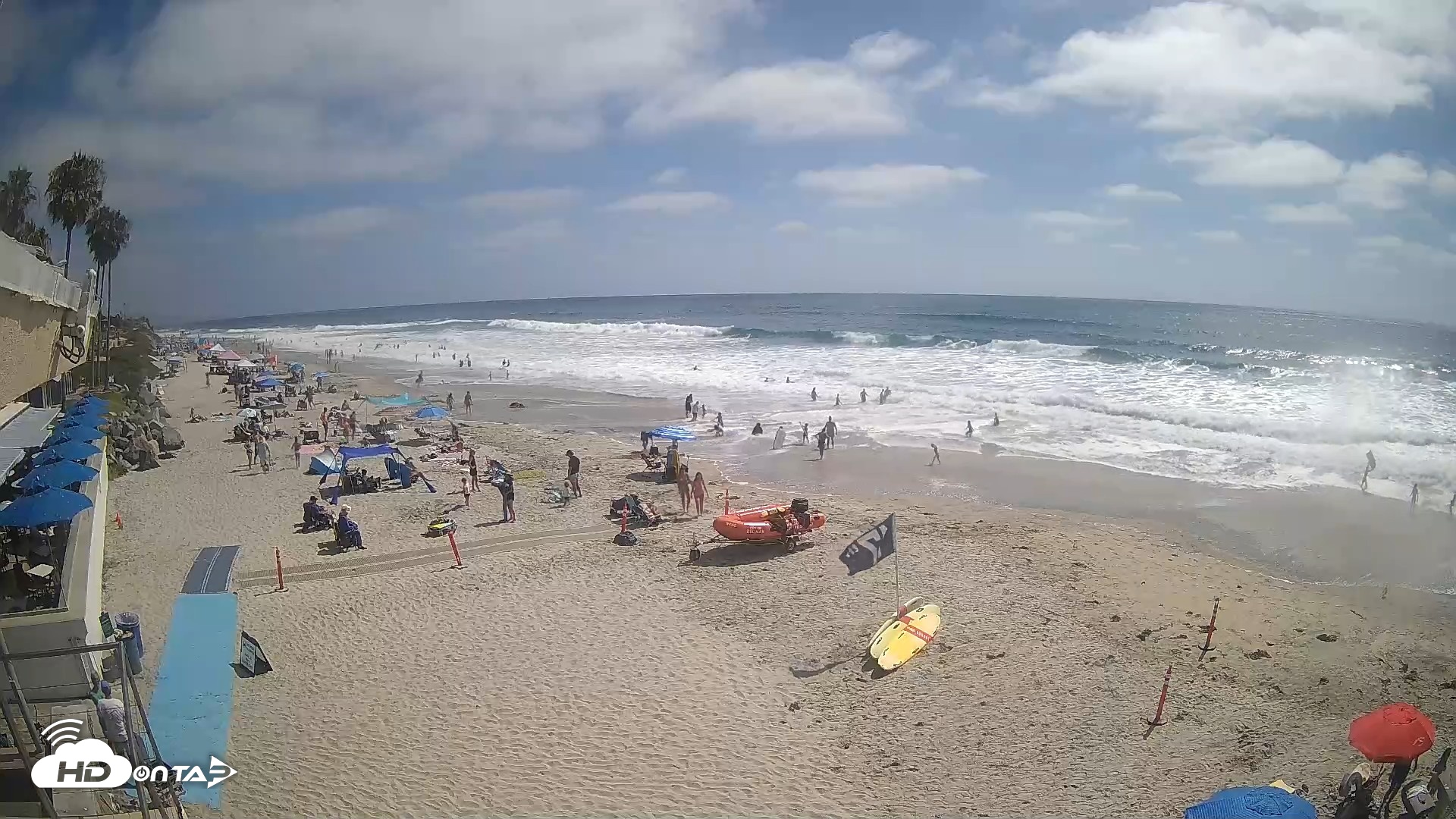 Snapshot of 17th St. Del Mar Beach - 4K SW Live Webcam taken Jul 8, 2026, 3:40pm PDT