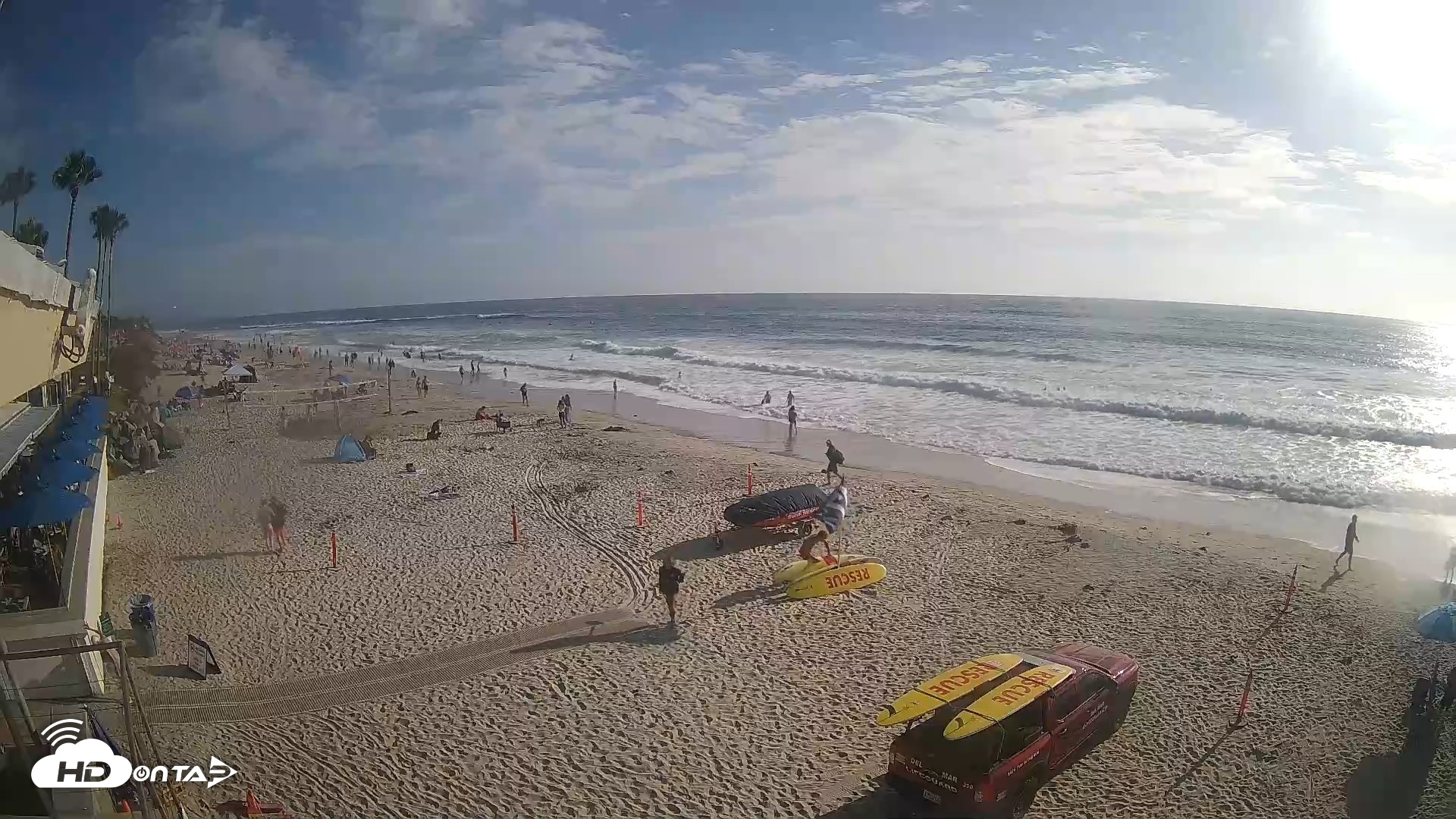 Snapshot of 17th St. Del Mar Beach - 4K SW Live Webcam taken Jul 24, 2026, 5:53pm PDT