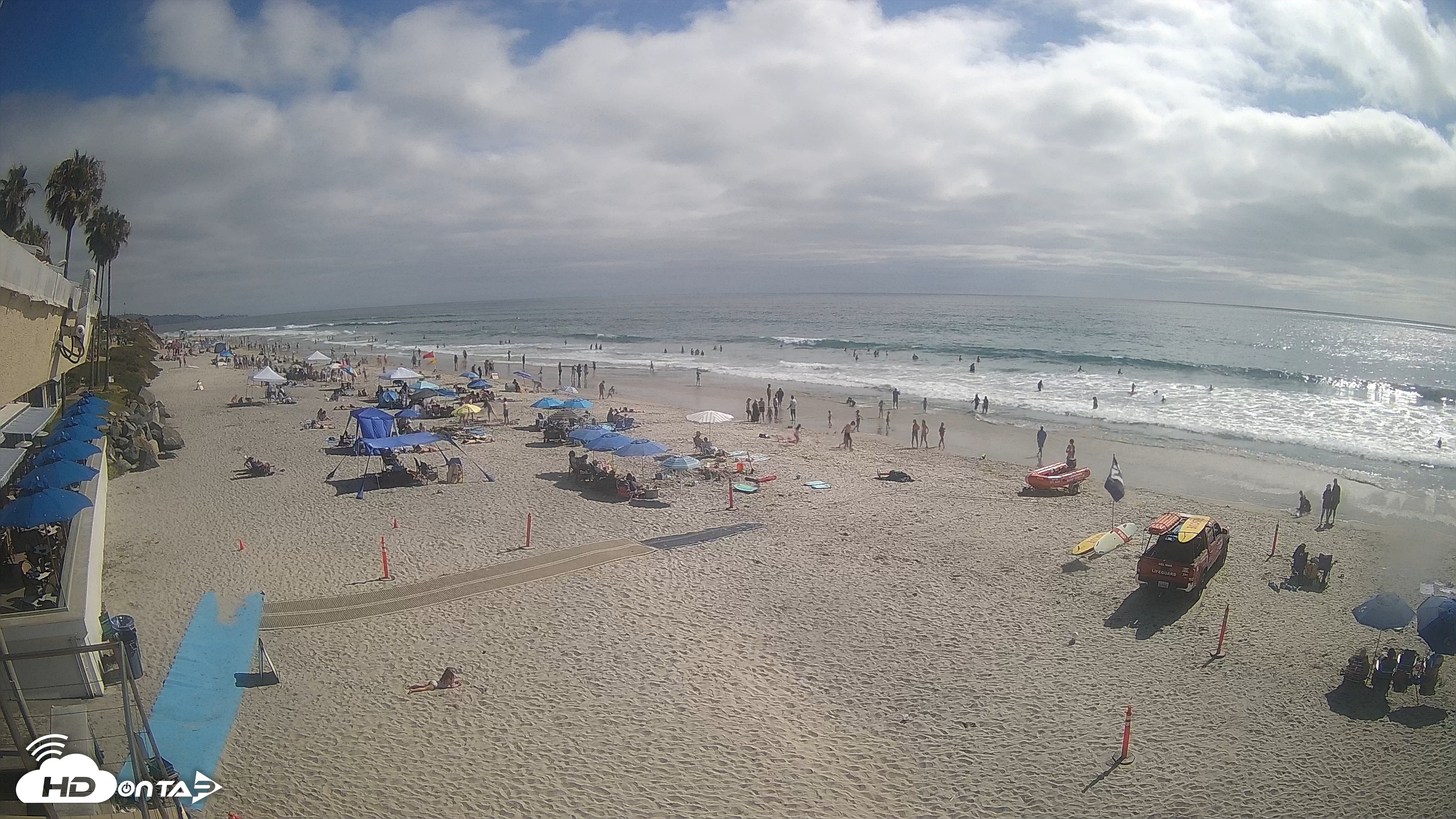 Snapshot of 17th St. Del Mar Beach - 4K SW Live Webcam taken Jun 27, 2026, 4:25pm PDT