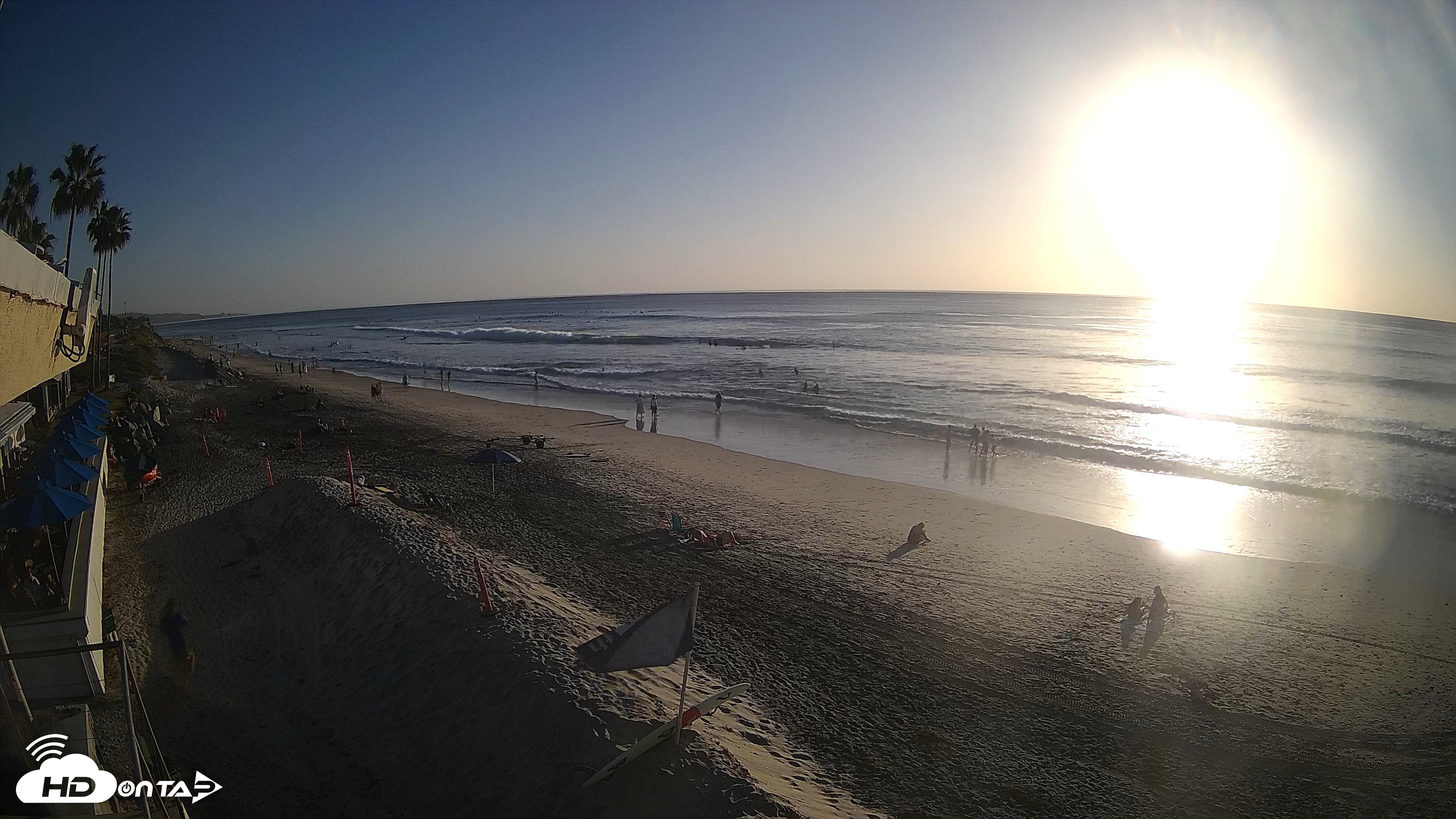 Snapshot of 17th St. Del Mar Beach - 4K SW Live Webcam taken Oct 16, 2026, 5:26pm PDT