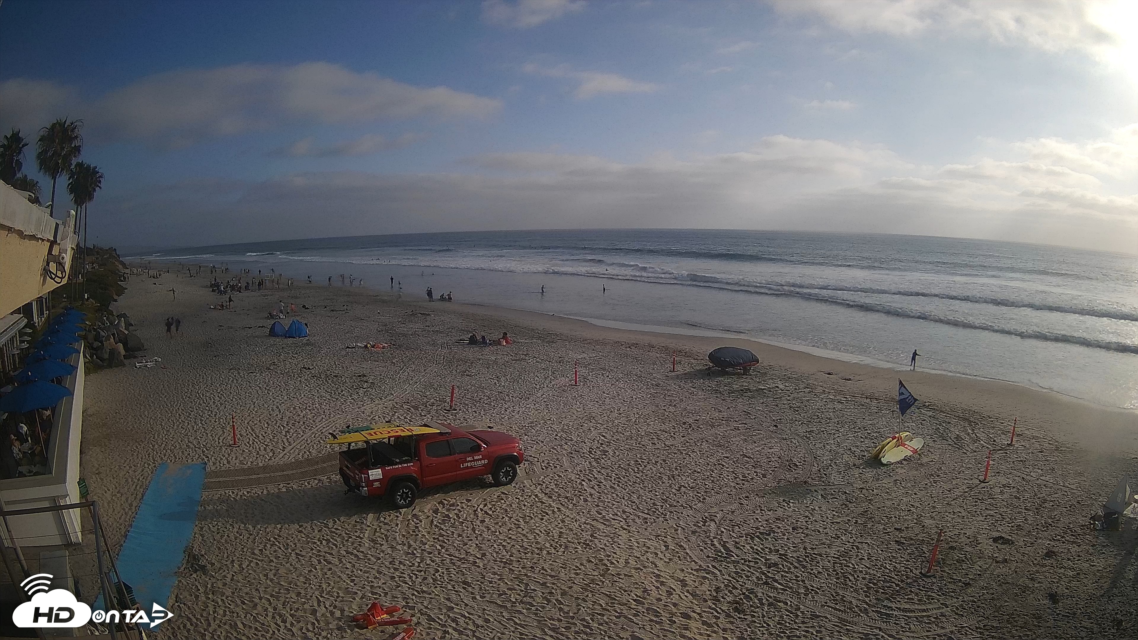 Snapshot of 17th St. Del Mar Beach - 4K SW Live Webcam taken Jun 4, 2026, 6:13pm PDT