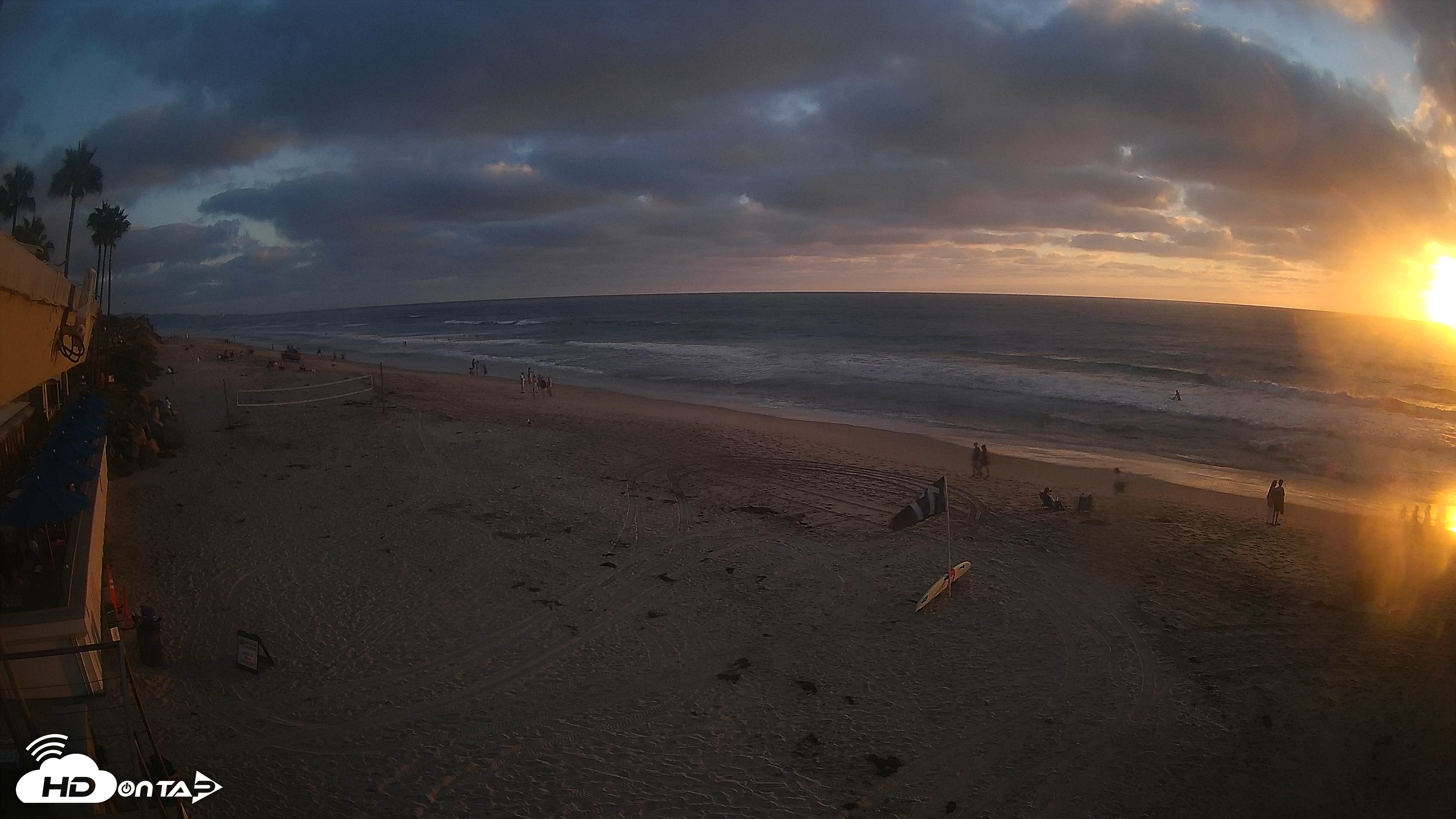 Snapshot of 17th St. Del Mar Beach - 4K SW Live Webcam taken Sep 3, 2026, 6:59pm PDT