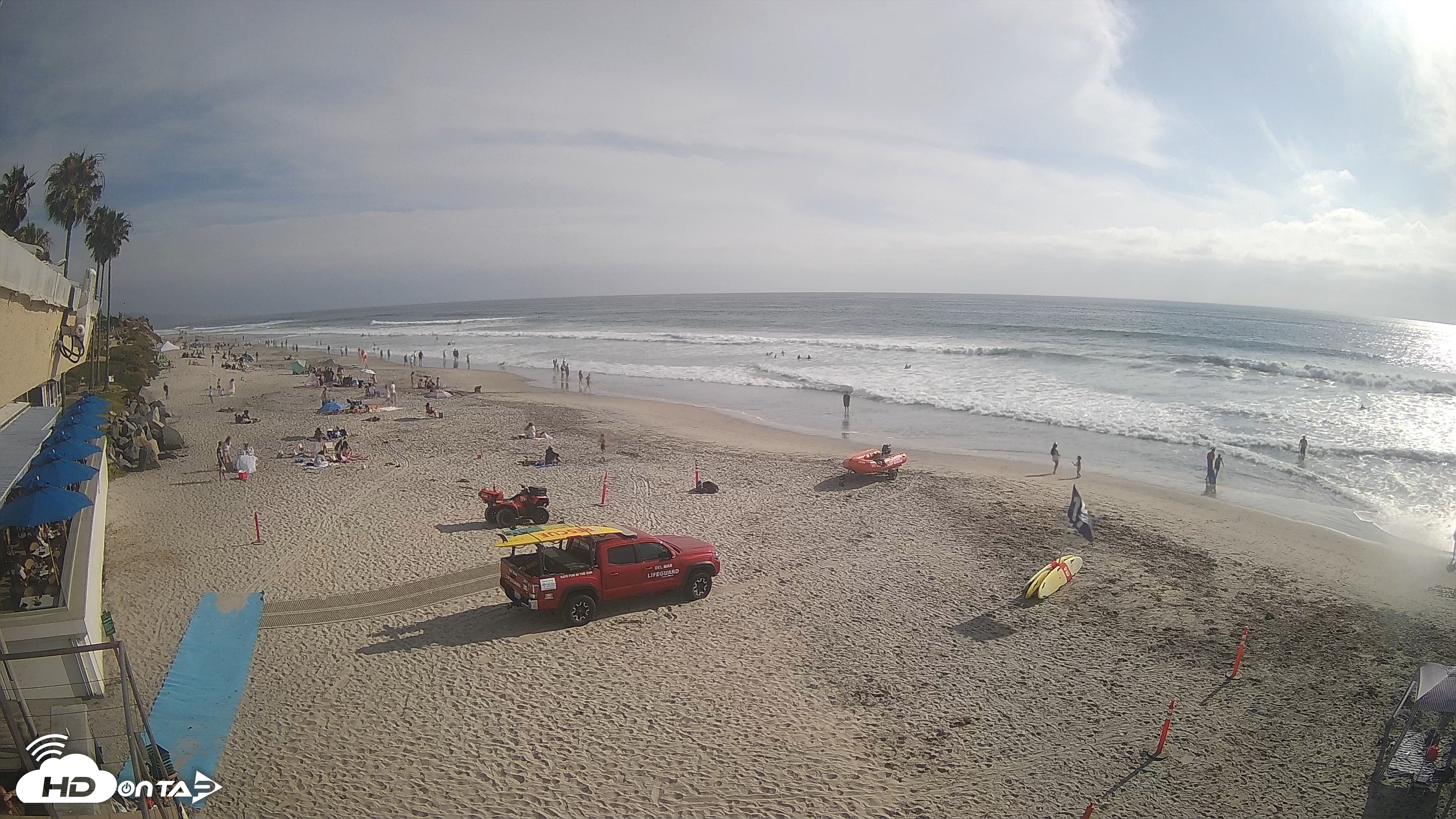 Snapshot of 17th St. Del Mar Beach - 4K SW Live Webcam taken Jun 6, 2026, 5:19pm PDT