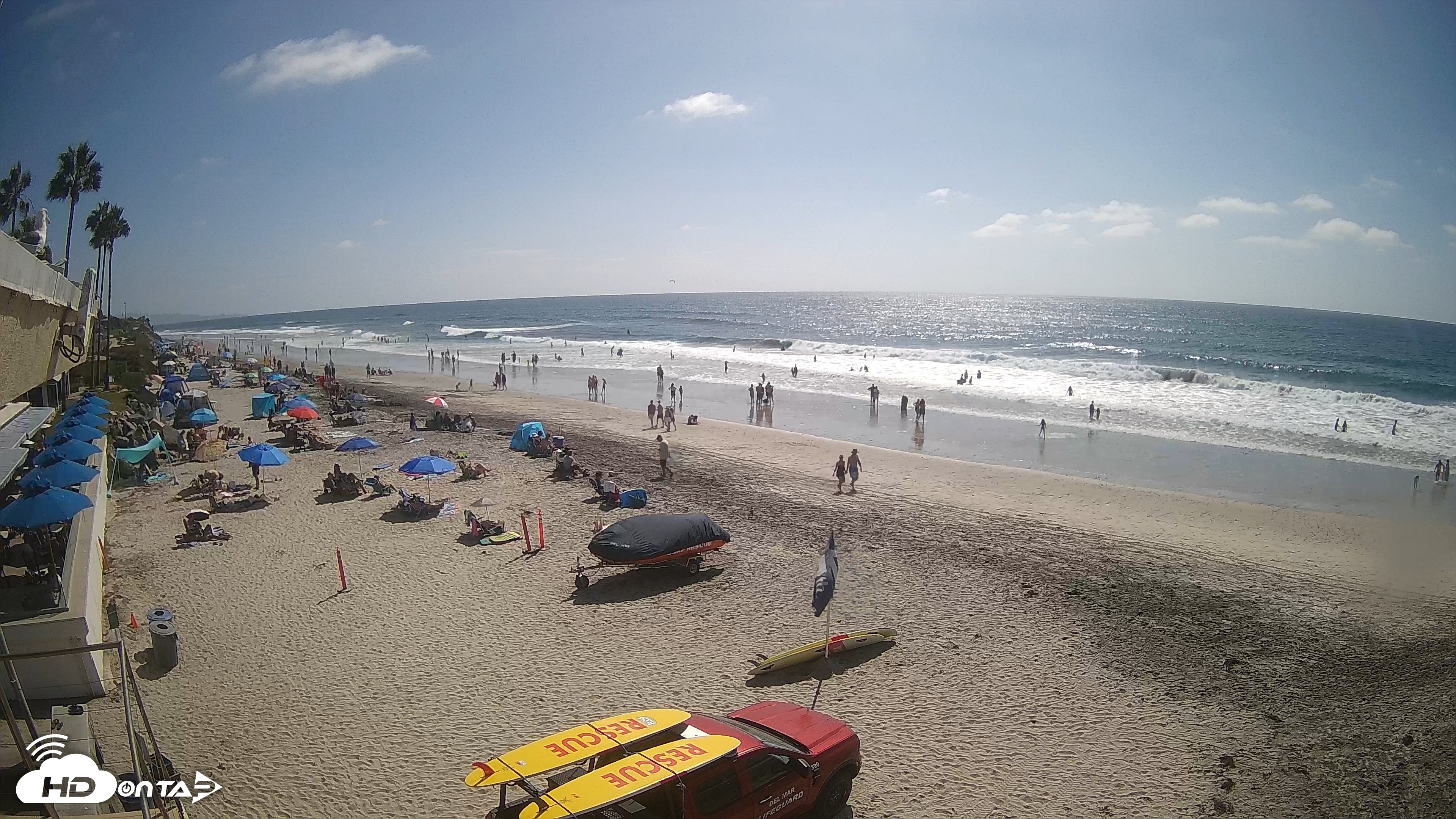 Snapshot of 17th St. Del Mar Beach - 4K SW Live Webcam taken Sep 13, 2026, 3:04pm PDT