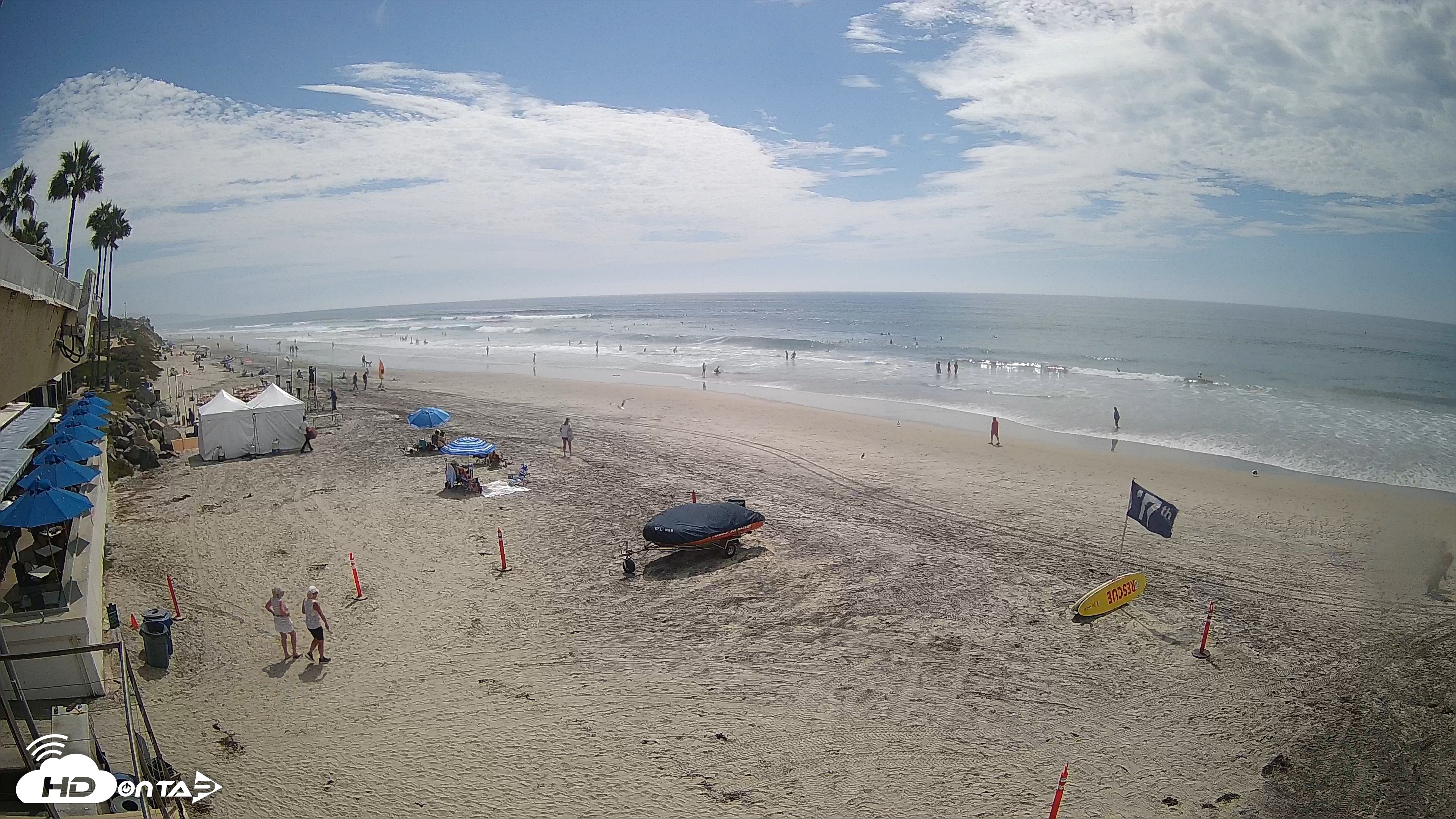 Snapshot of 17th St. Del Mar Beach - 4K SW Live Webcam taken Sep 10, 2026, 2:06pm PDT