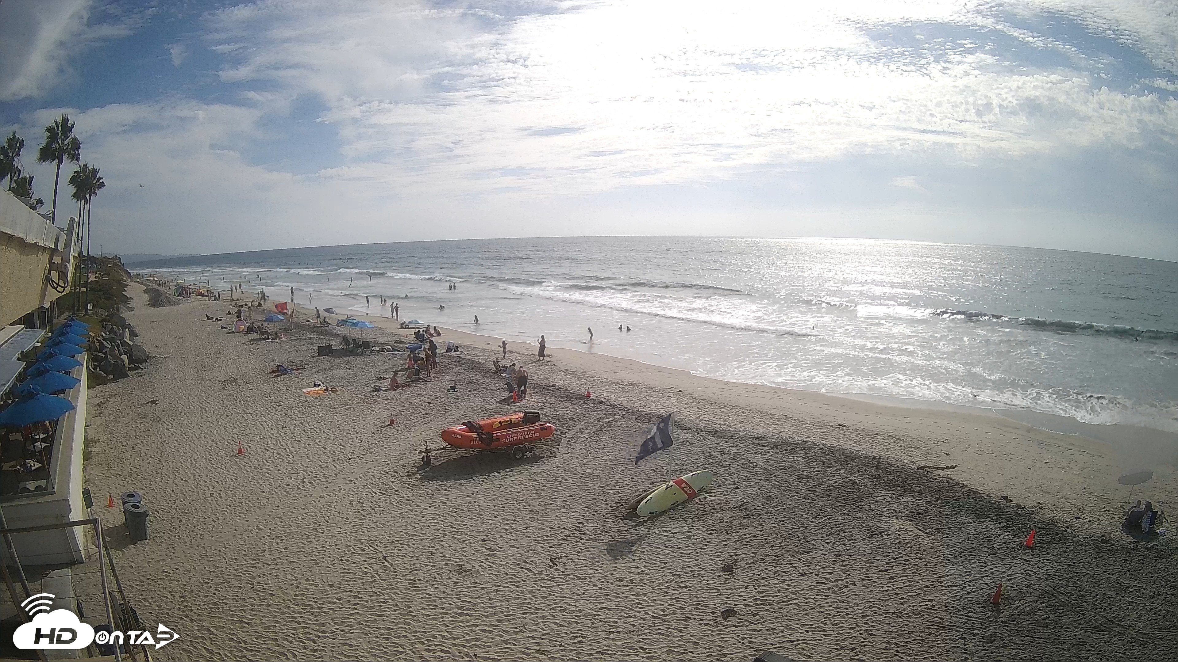 Snapshot of 17th St. Del Mar Beach - 4K SW Live Webcam taken Sep 20, 2026, 3:39pm PDT