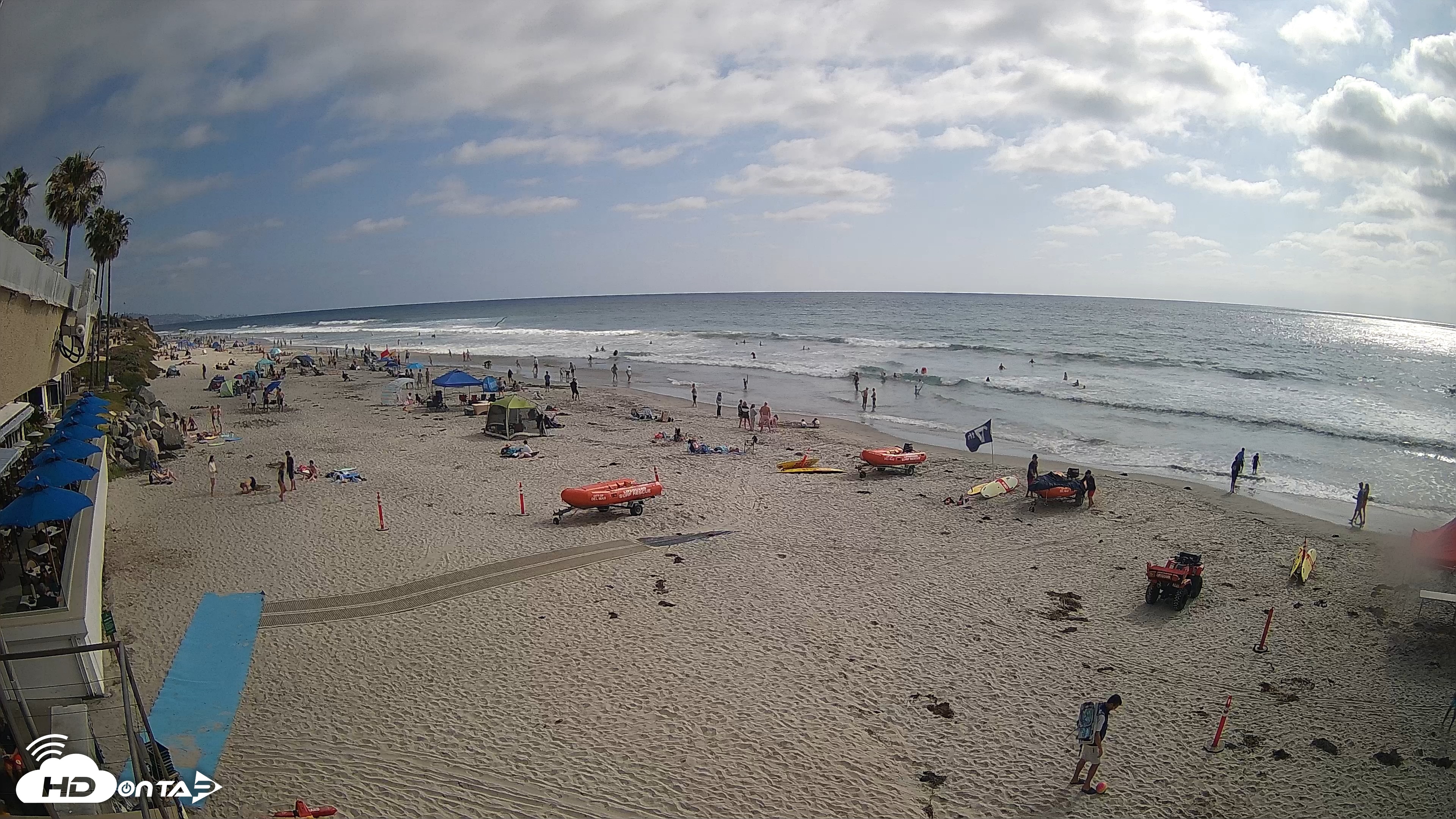 Snapshot of 17th St. Del Mar Beach - 4K SW Live Webcam taken May 23, 2026, 4:41pm PDT