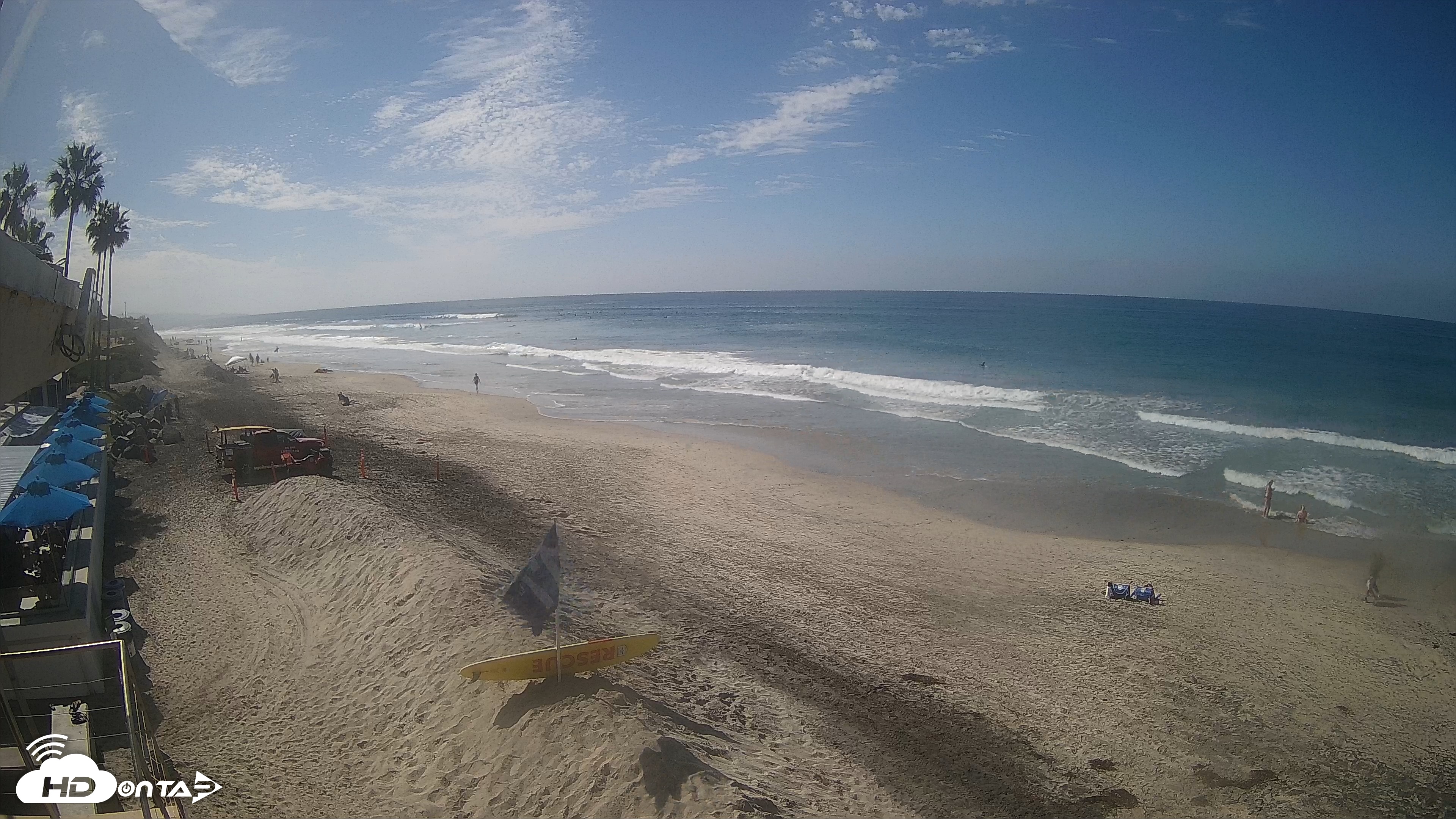 Snapshot of 17th St. Del Mar Beach - 4K SW Live Webcam taken Oct 20, 2026, 1:22pm PDT