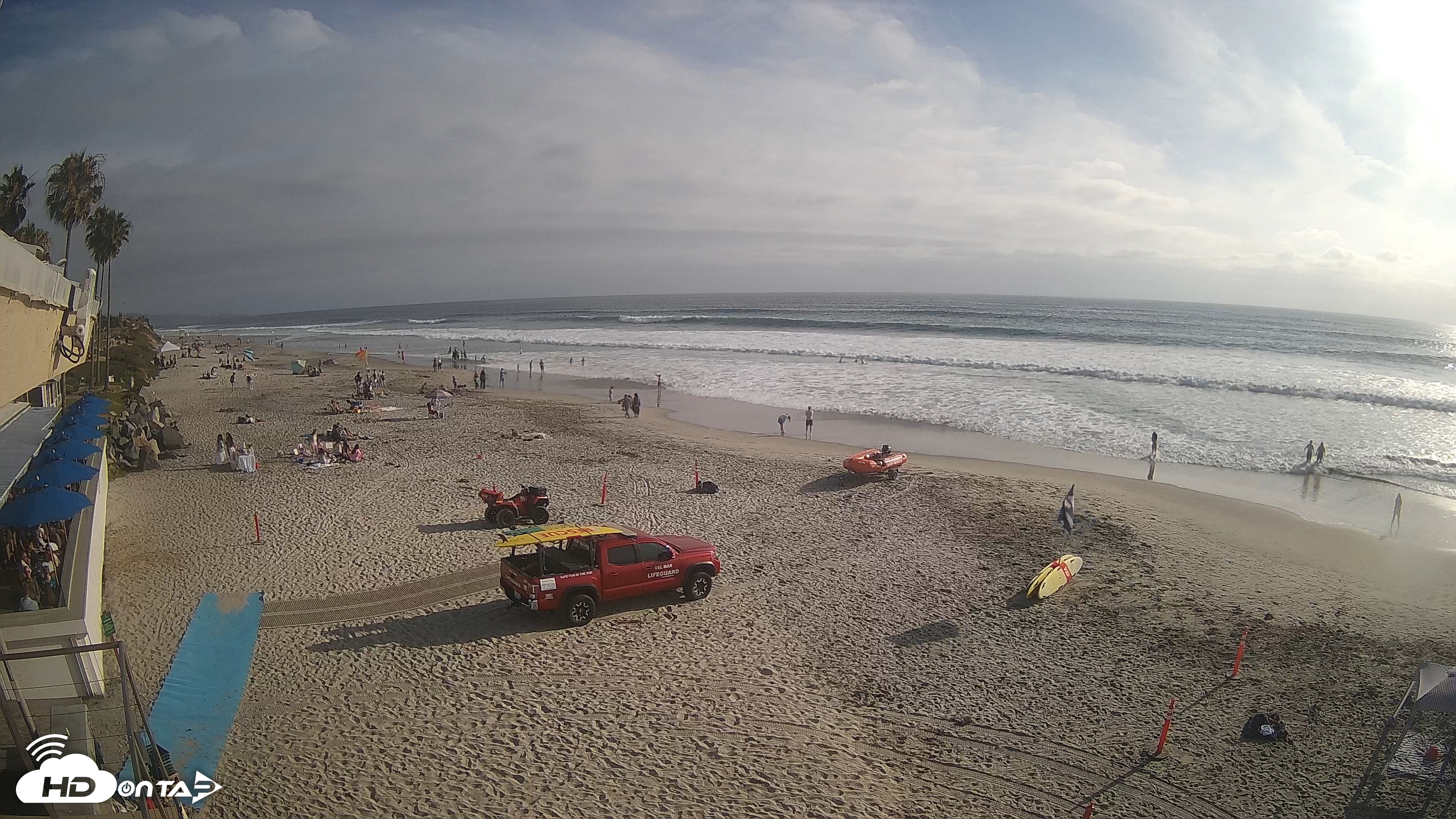 Snapshot of 17th St. Del Mar Beach - 4K SW Live Webcam taken Jun 6, 2026, 5:54pm PDT